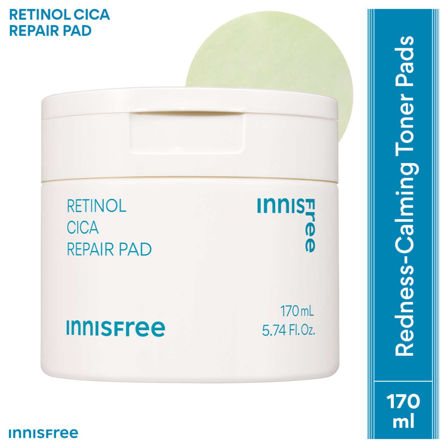 Innisfree | Innisfree Retinol Cica Repair Toner Pad 60 Pcs (170 ml)