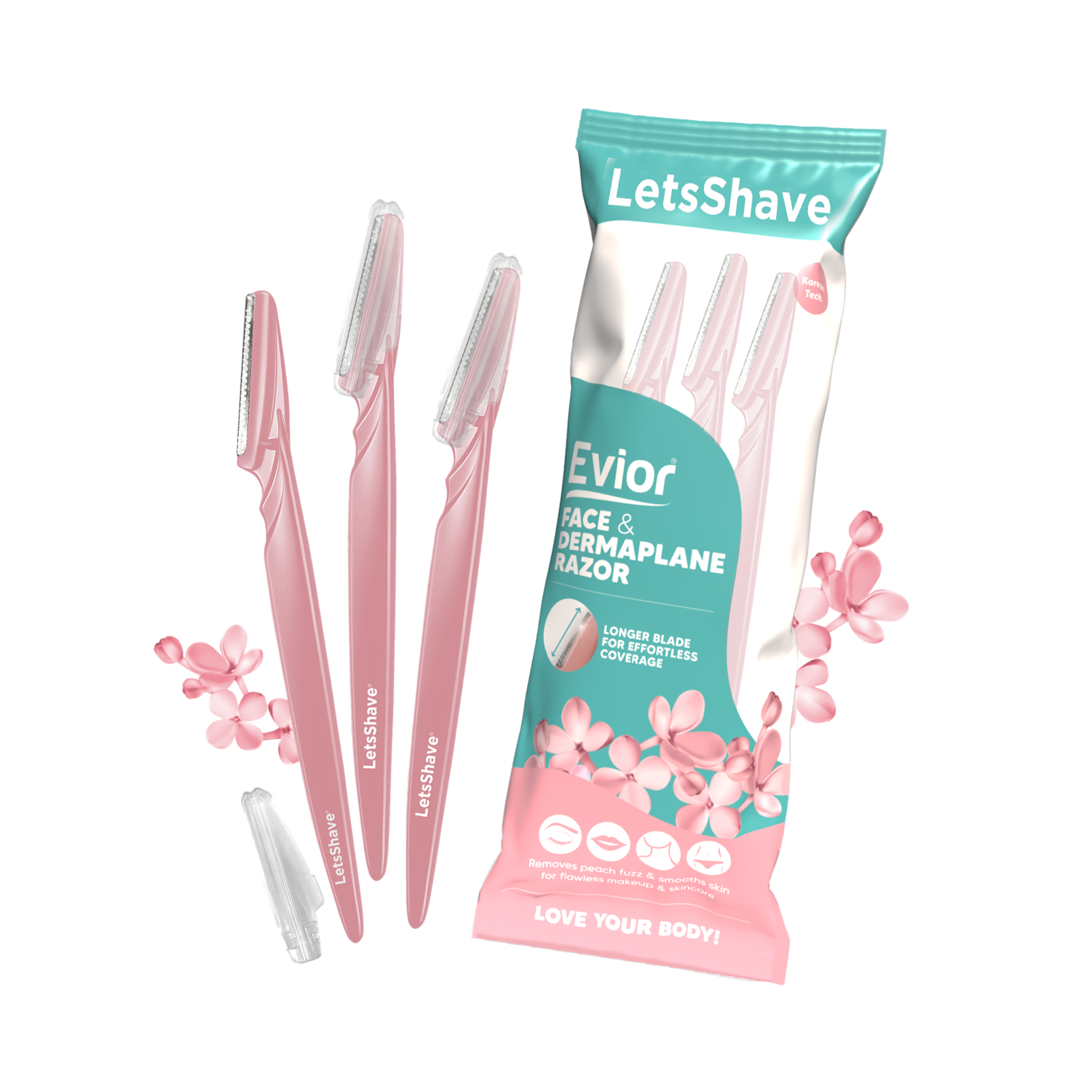 LetsShave | LetsShave Evior Face Razor - (3 Pcs)
