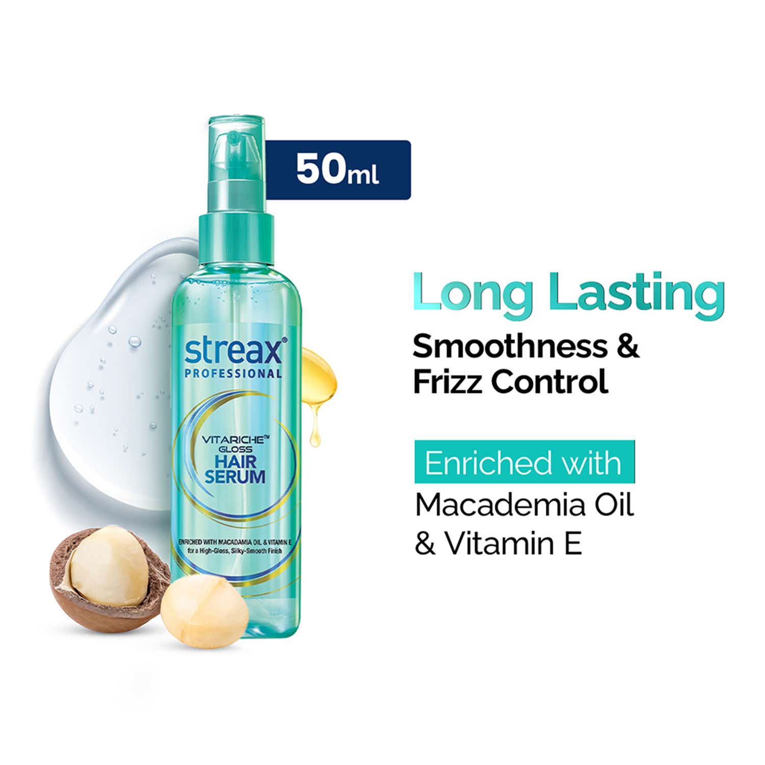 Streax Professional | Streax Professional Vitarich Gloss Hair Serum (45ml)
