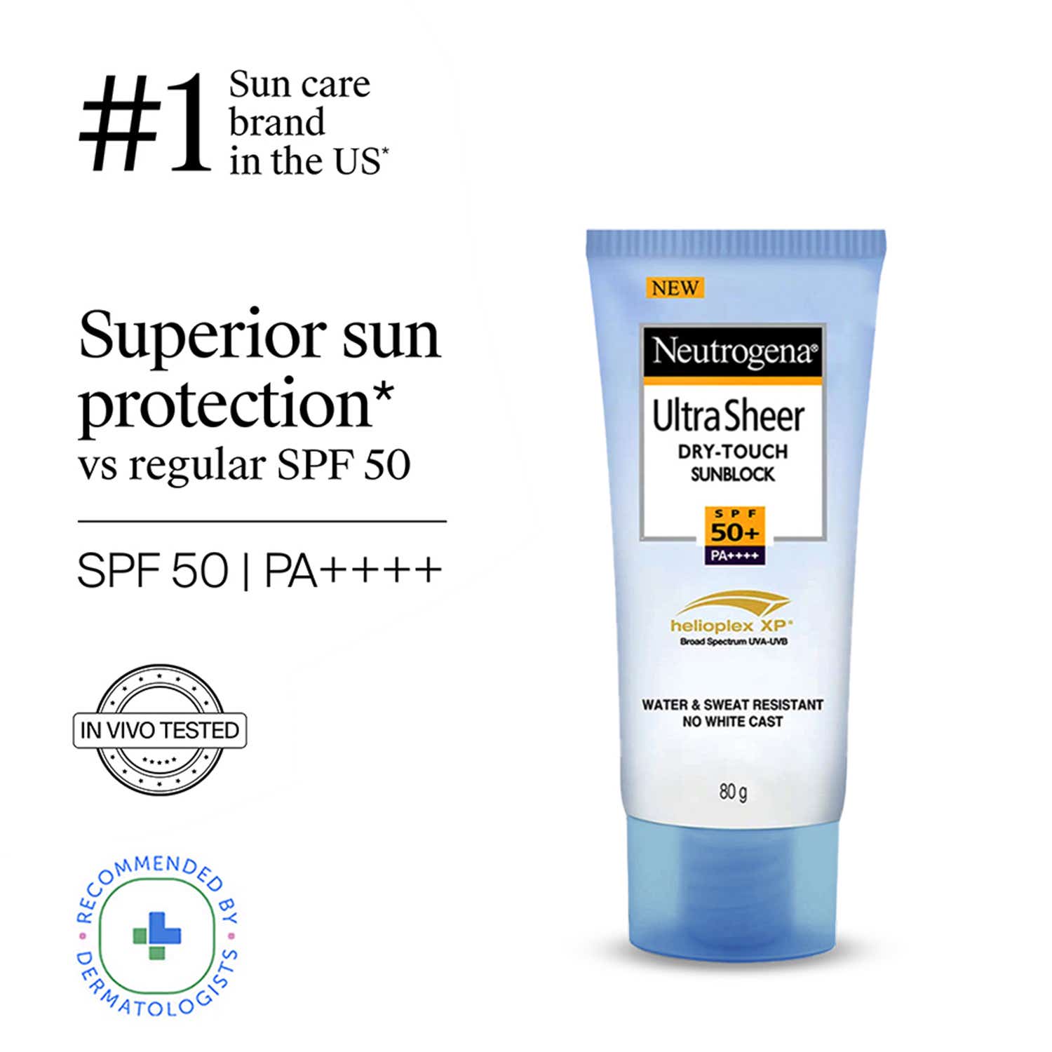 Neutrogena Ultrasheer Sunblock SPF50+ PA+++ Face Sunscreen 88 ml - Image 3