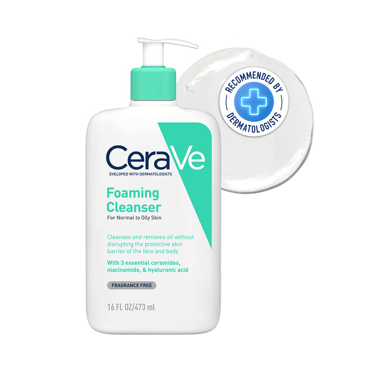 CeraVe | CeraVe Foaming Cleanser Face Wash For Oily Skin (473 ml)