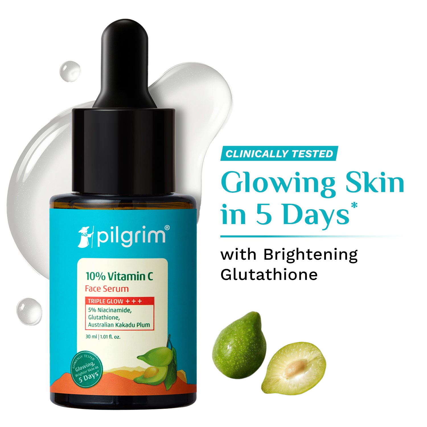 Pilgrim 10% Vitamin C Face Serum For Daily Brightness (30 ml)
