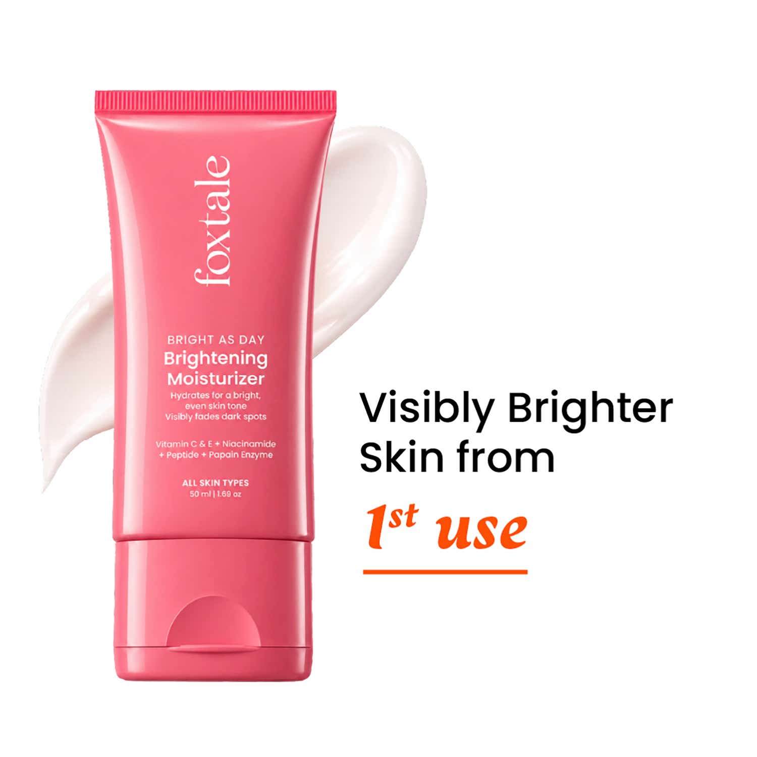 Foxtale | Foxtale Brightening Moisturiser with Vitamin C & Niacinamide (50 ml)