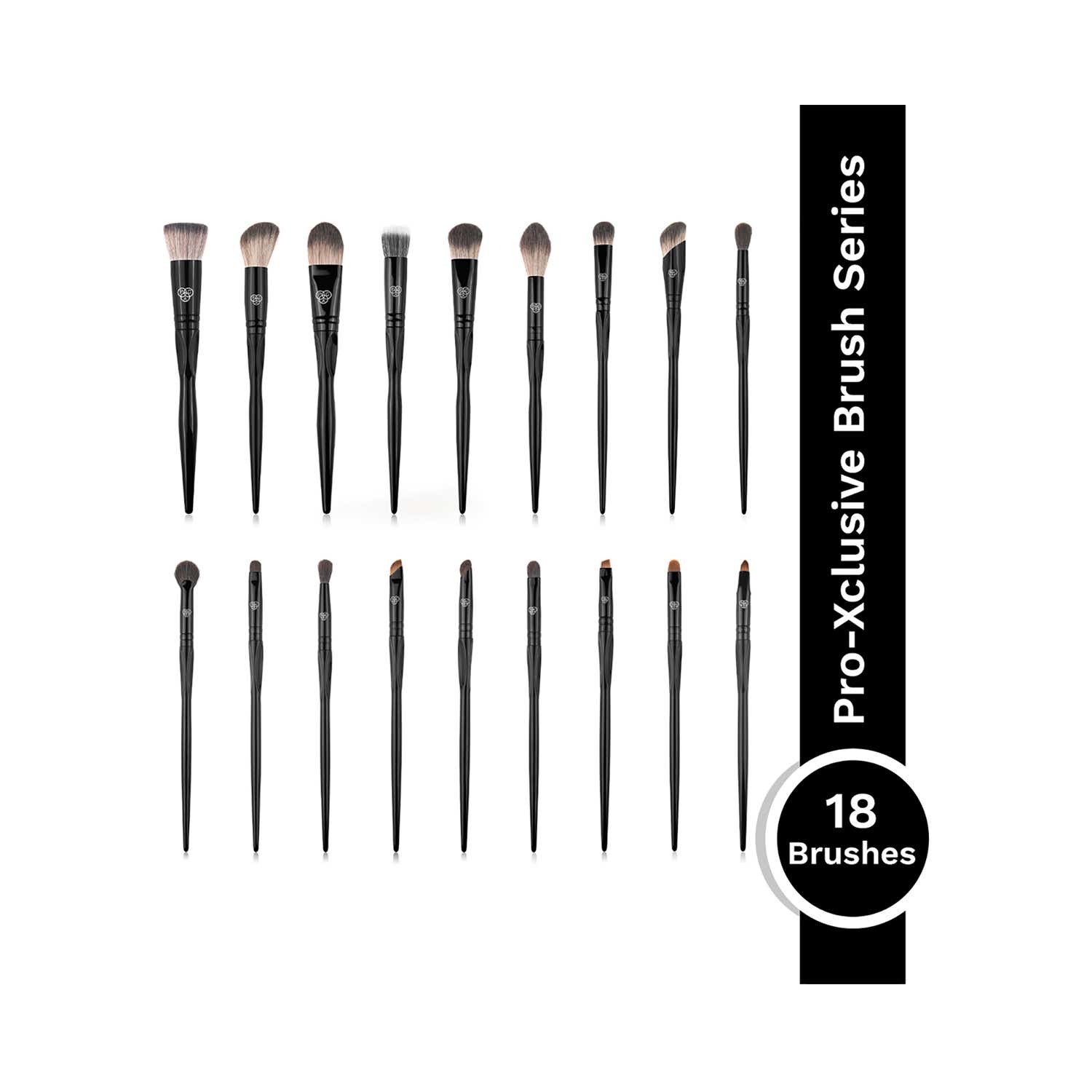 PAC | PAC Pro-Xclusive Brush Series Set - Black Edition (18 pcs)