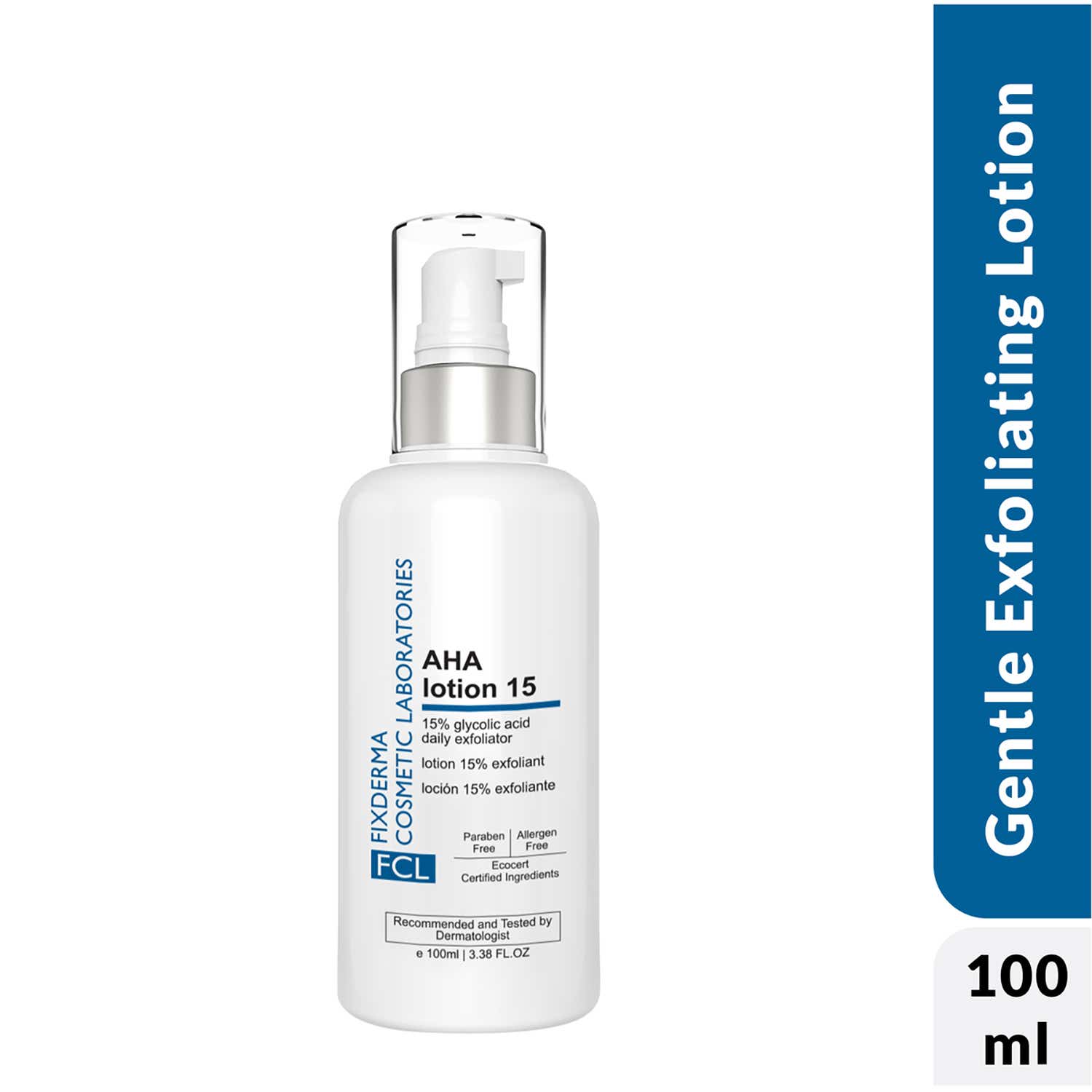 Fixderma Cosmetic Laboratories | FCL Glycolic Acid AHA 15 Lotion For Dead Skin Remover Lotion For Dry,Itchy And Rough Skin (100ml)