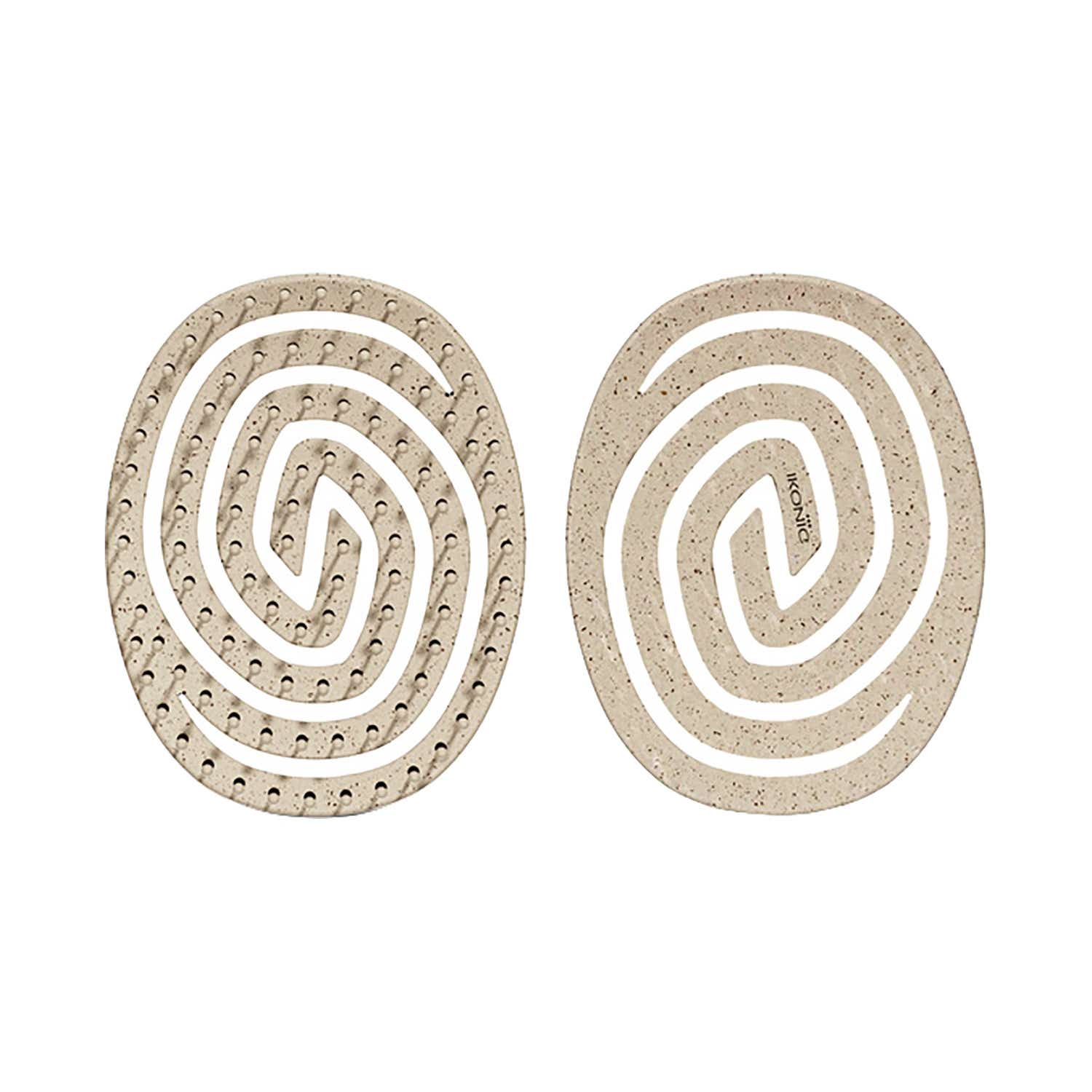 Ikonic Me | Ikonic Me Eco Spiral Travel Brush IKM-2109 - Sand Beige