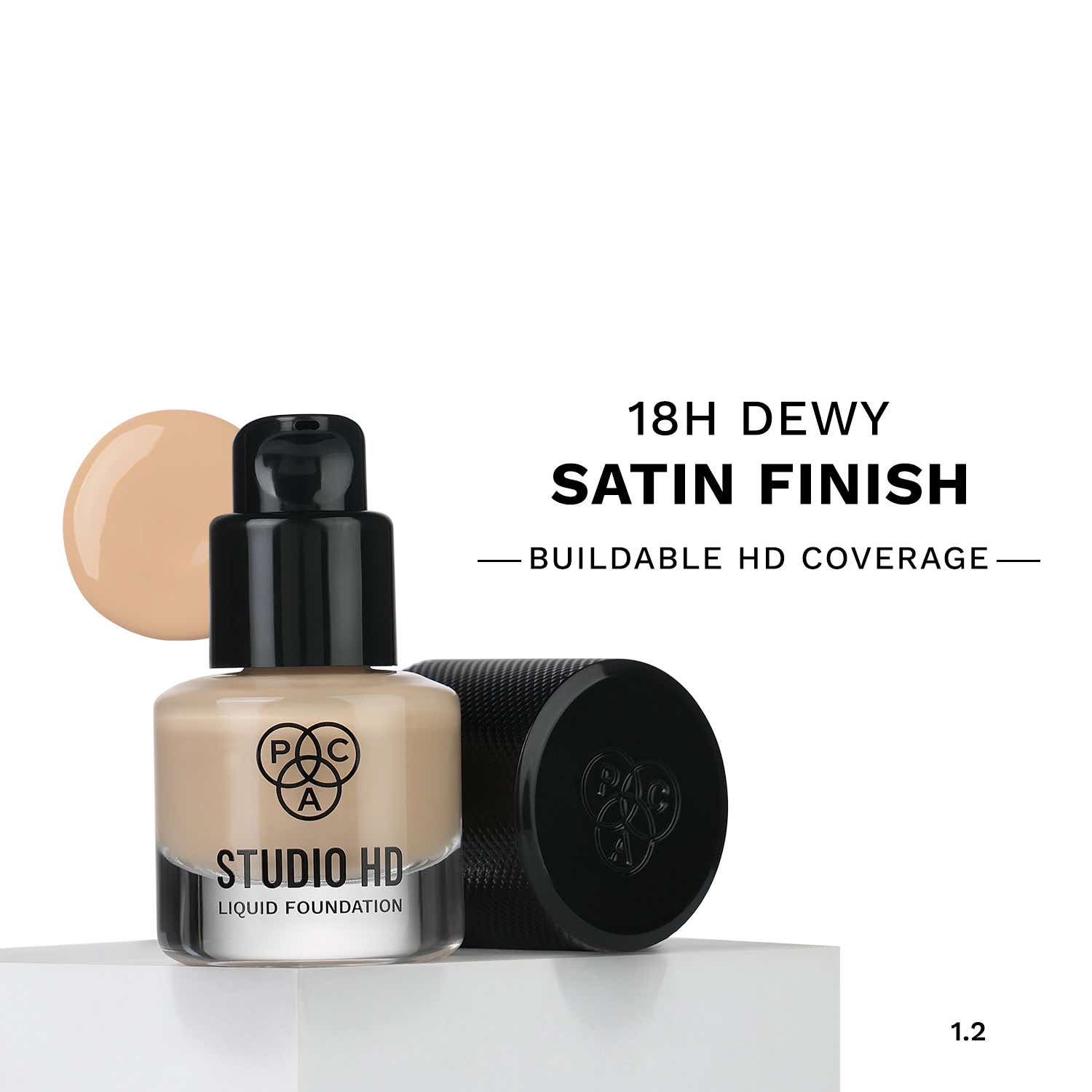 PAC | PAC Studio HD Liquid Foundation Mini Dewy Satin Finish Medium Buildable Coverage - 1.2 (9 ml)