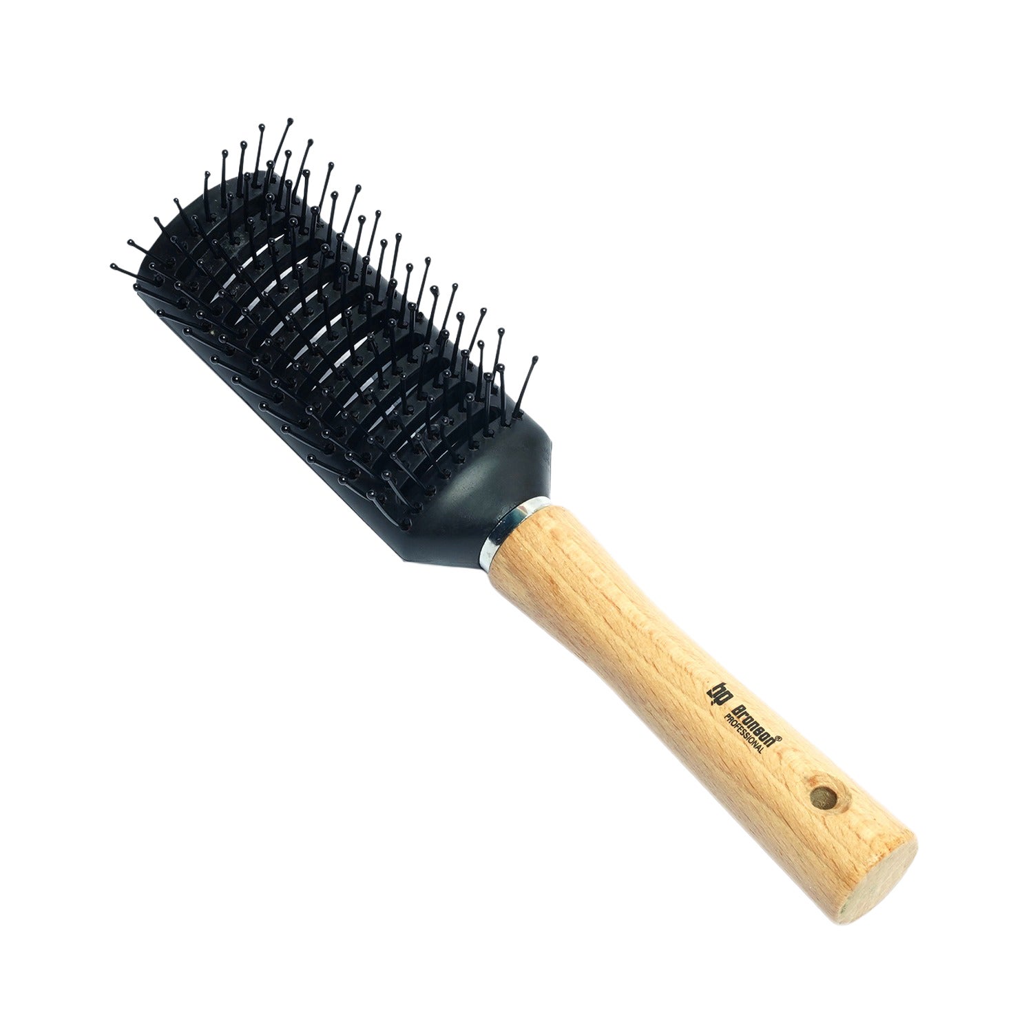 Bronson Professional | Bronson Professional Basic Flat Wooden Handle Hair Brush