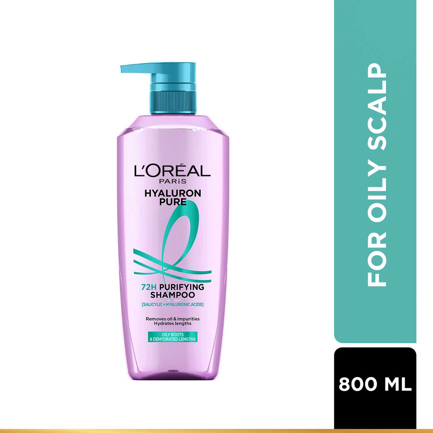 L'Oreal Paris | L'Oreal Paris Hyaluron Pure 72H Purifying Shampoo (800 ml)