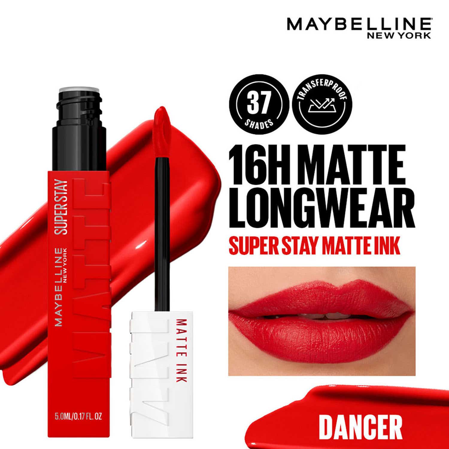 Maybelline New York | Maybelline New York Super Stay Matte Ink Liquid Lipstick - 118 Dancer (5 ml)