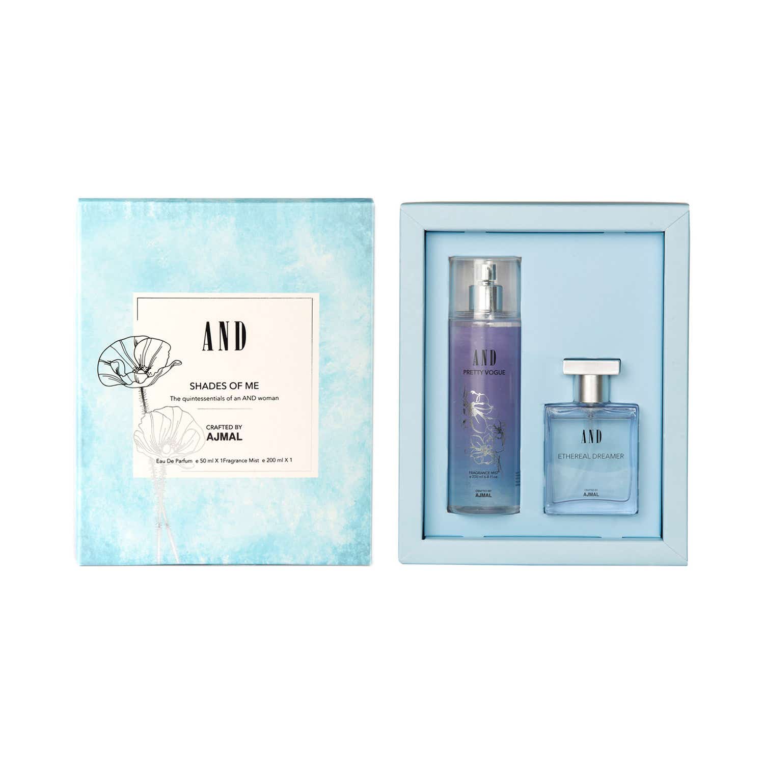AND | Ajmal Shades of Me Gift Pack 1 for Women Eau De Parfum Long Lasting Perfume Gift Set (250 ml)