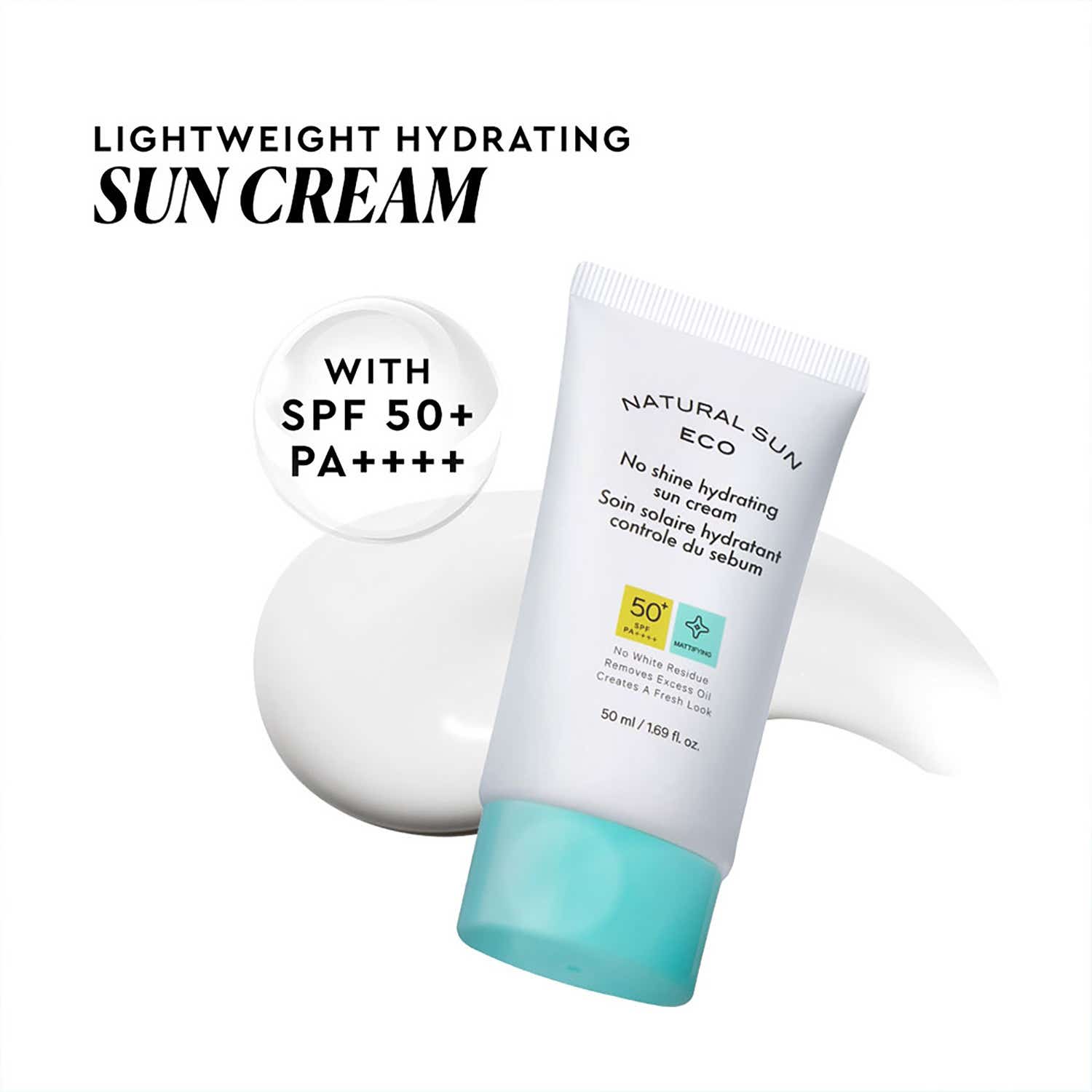 The Face Shop | The Face Shop Hydrating Sunscreen SPF 50+ PA++++ : Korean, Matte Finish & No White Cast (50ml)