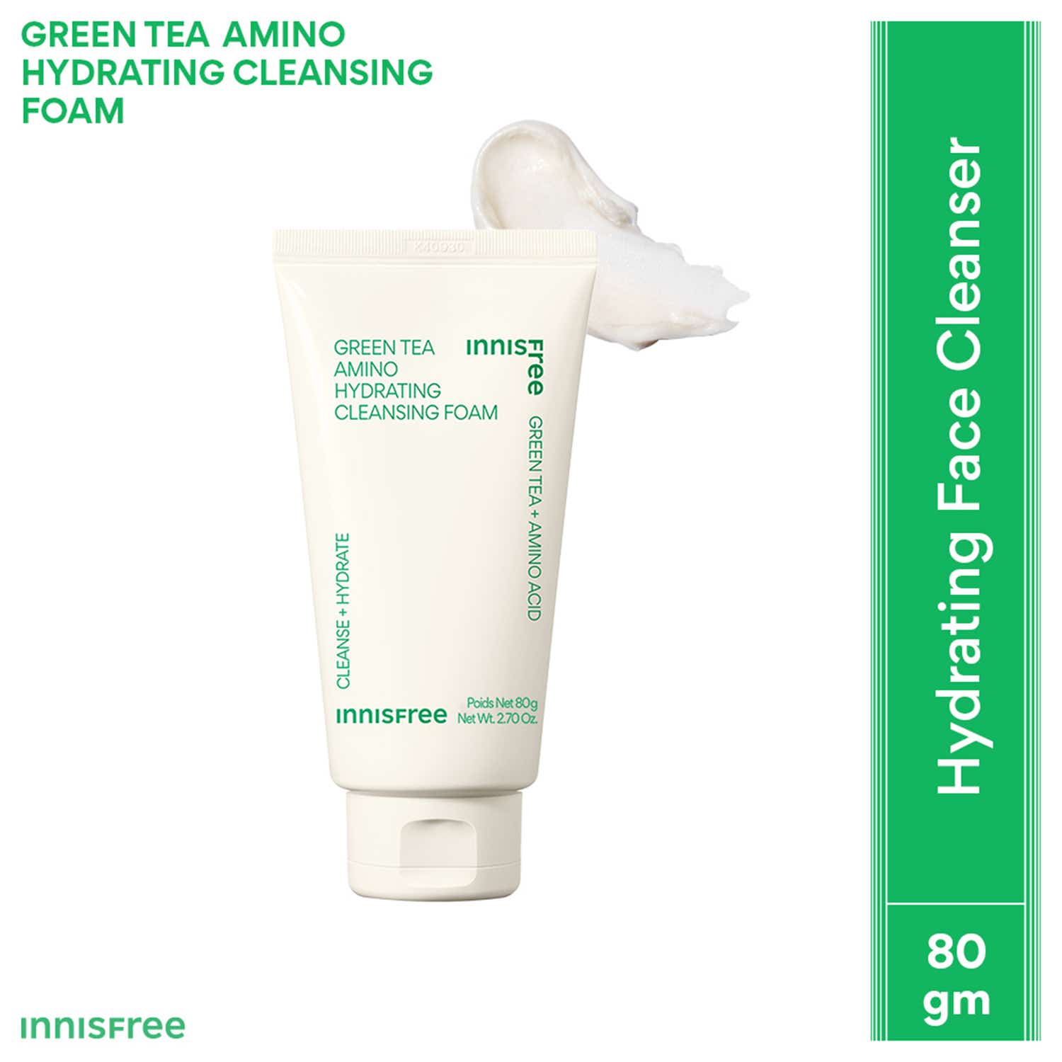 Innisfree | Innisfree Green Tea Amino Acid Foam Cleanser (80 g)