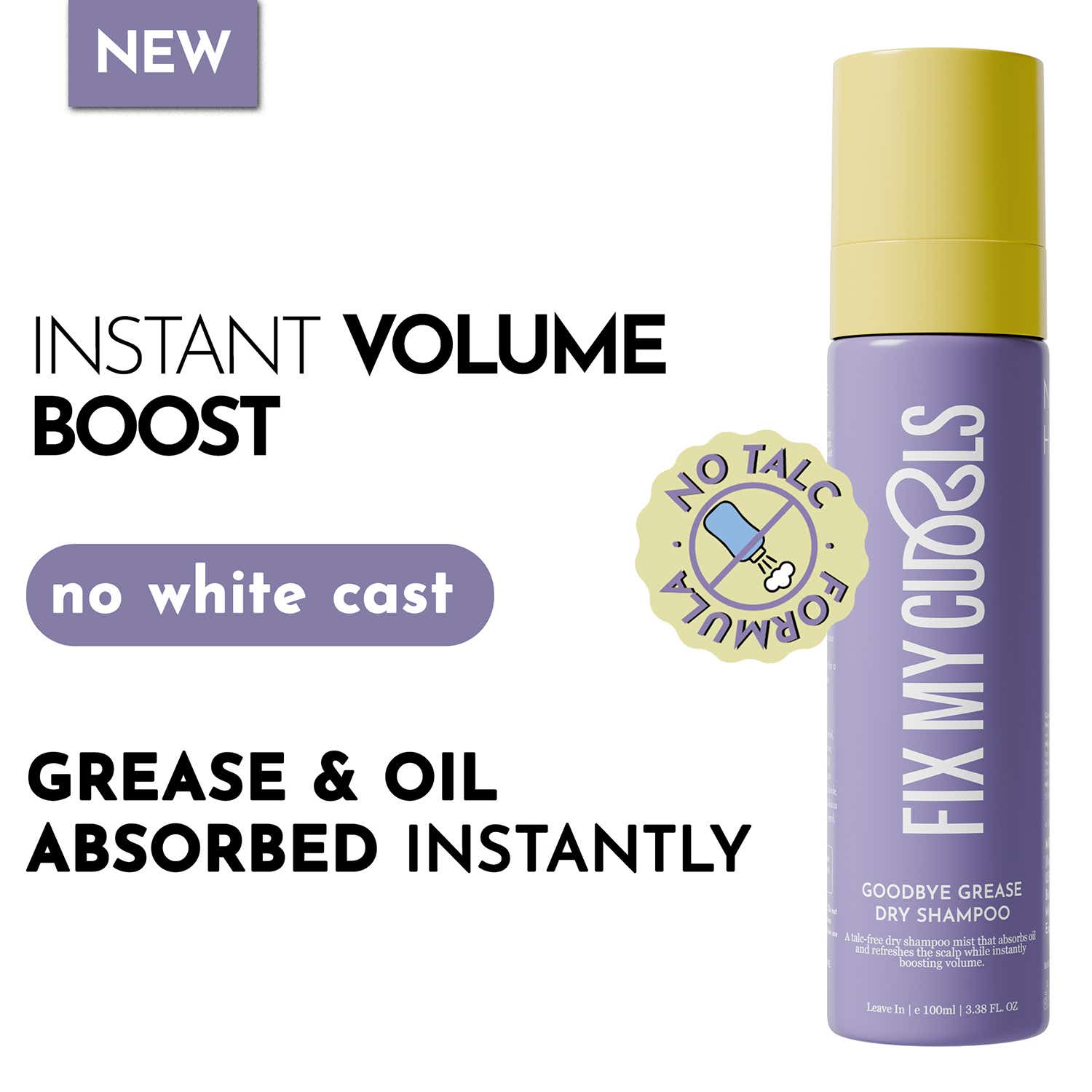 Fix My Curls | Fix My Curls Goodbye Grease Dry Shampoo (100 ml)
