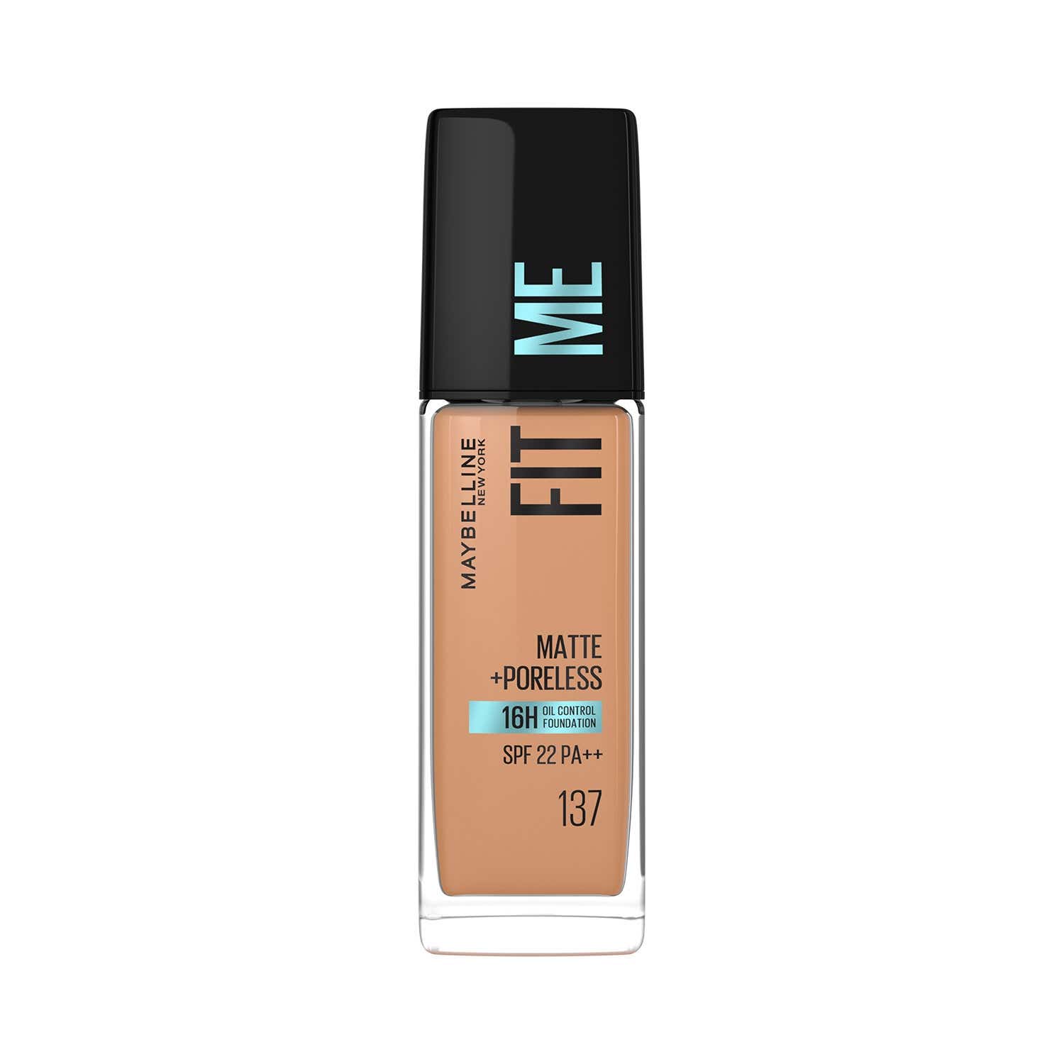 Maybelline New York | Maybelline New York Fit Me Matte + Poreless Liquid Foundation SPF 22 - 137 Golden Tan (30ml)
