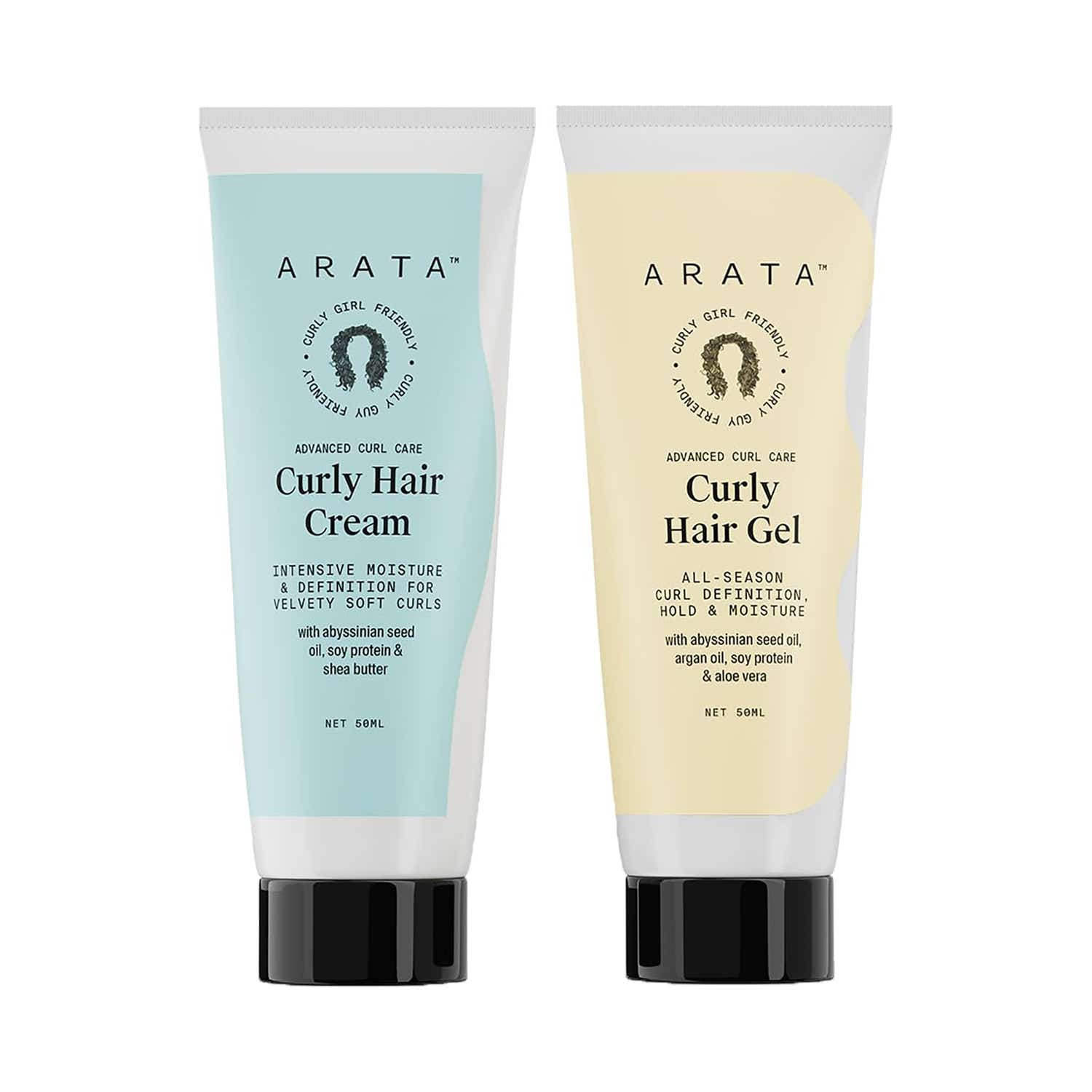 Arata | Arata Curl Styling Combo Mini for Curly Frizzy and Dry Hair Reduces Frizz (2 pcs)