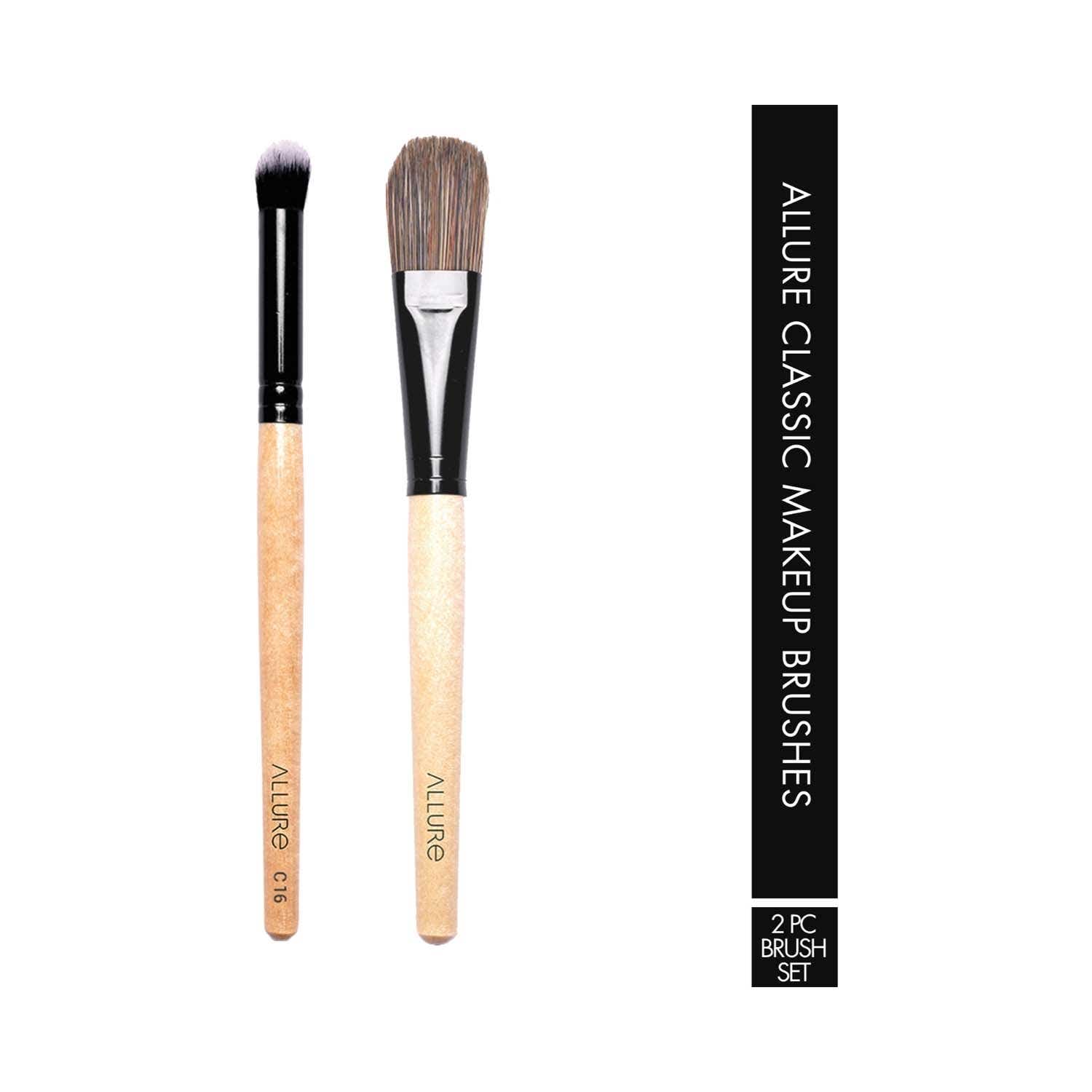Allure | Allure Classic Foundation & Concealer Brush Set (2 pcs)
