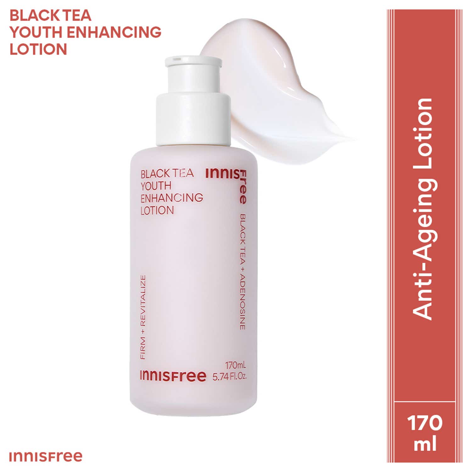 Innisfree | Innisfree Black Tea Youth Enhancing Lotion – Firms & Revitalizes Skin (170 ml)