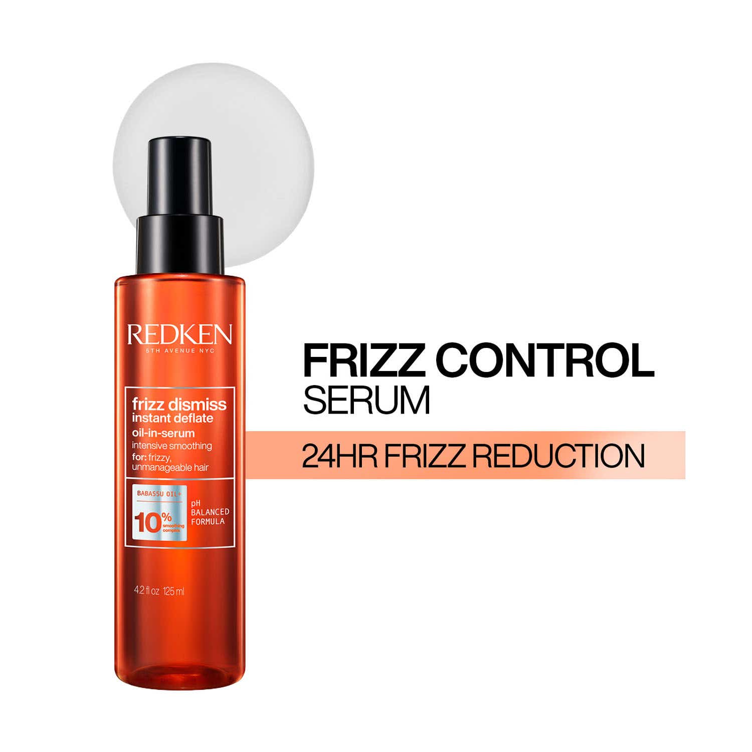 REDKEN | REDKEN Frizz Dismiss Instant Deflate Oil-In-Serum,Anti Frizz Serum For Dry & Frizzy Hair (125 ml)