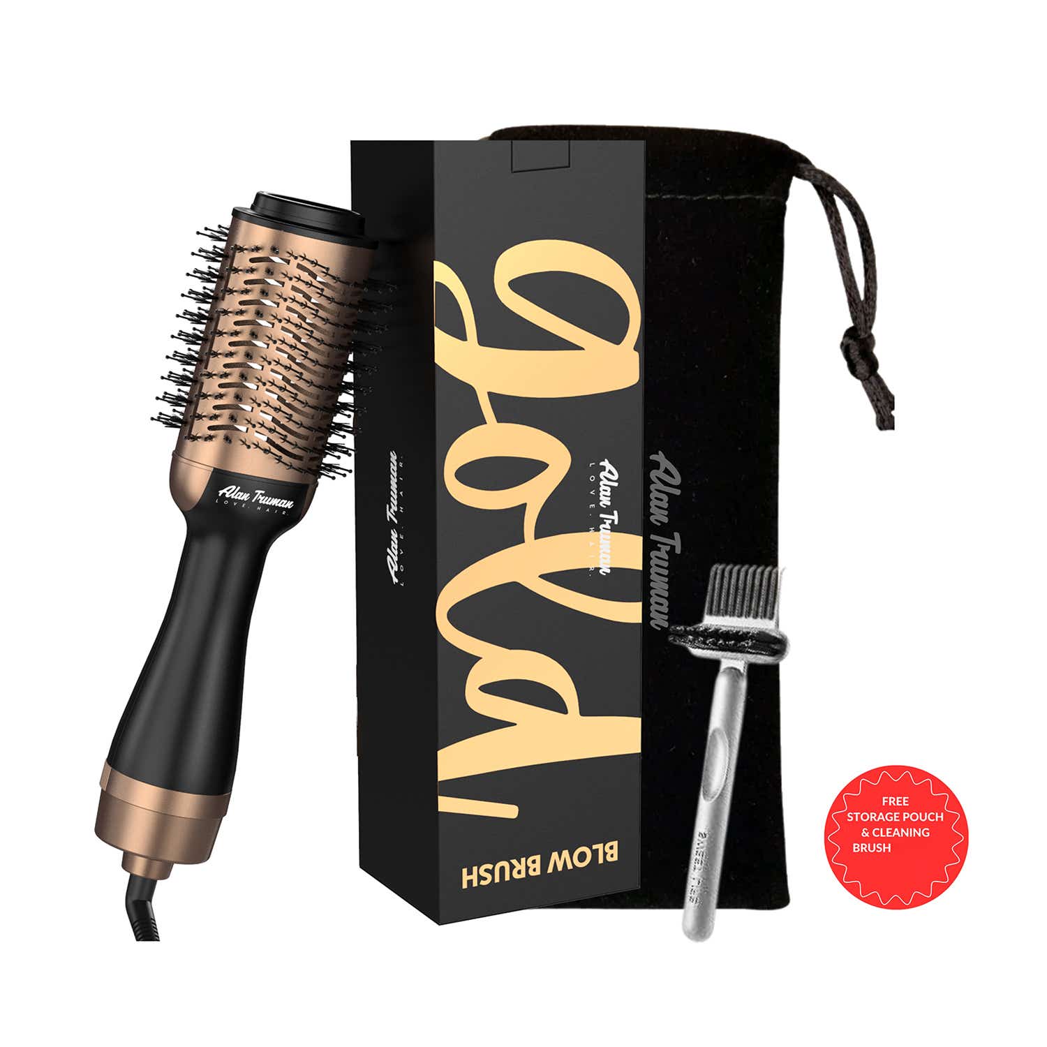 Alan Truman | Alan Truman The Blow Brush - Gold Ceramic (1 Pc)