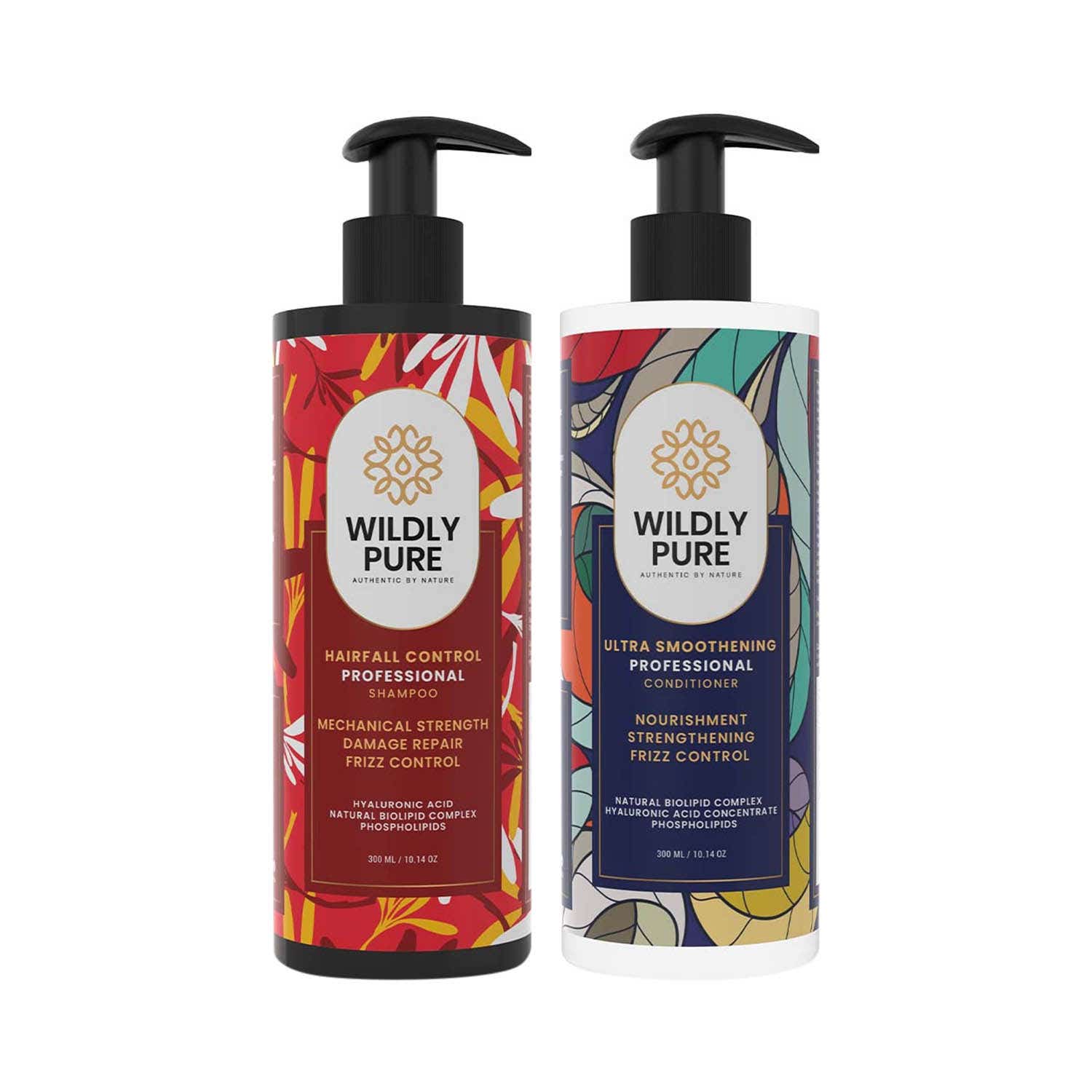 Wildly Pure | Wildly Pure Goodbye Hair Fall Shampoo & Conditioner Combo (2Pcs)