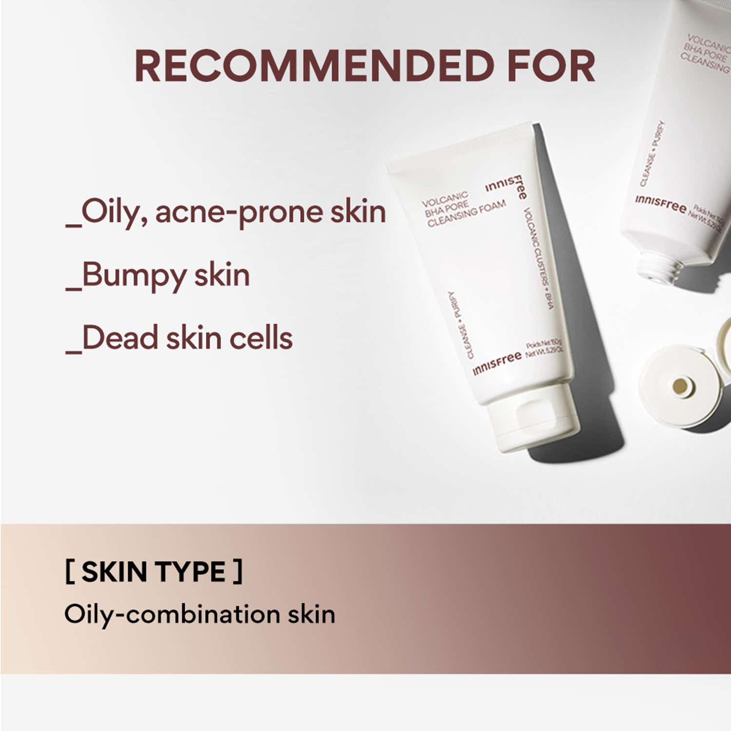 Innisfree Volcanic BHA Pore Cleansing Foam 250g - Image 5