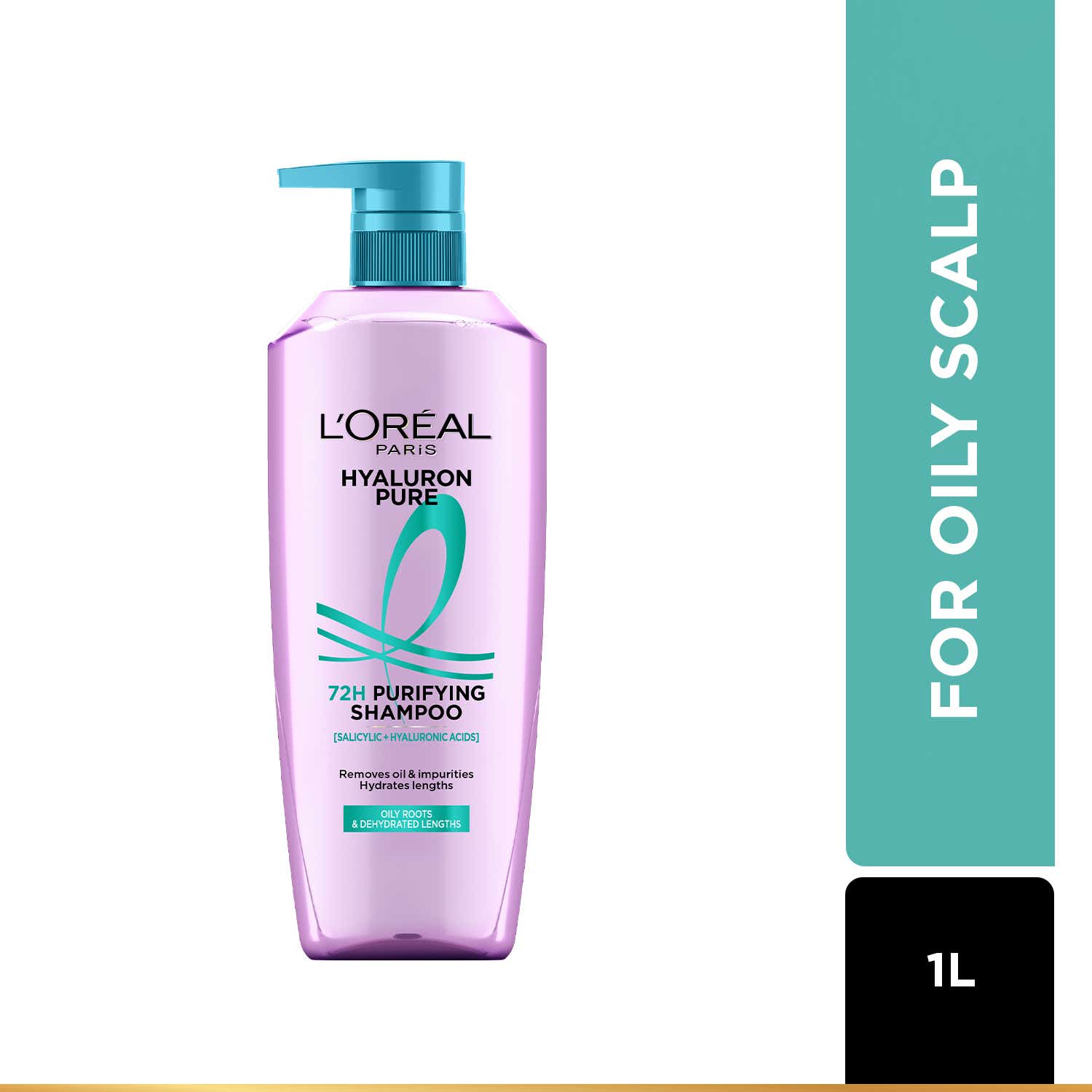 L'Oreal Paris | L’Oreal Paris Hyaluron Pure 72H Purifying Shampoo (1000 ml)