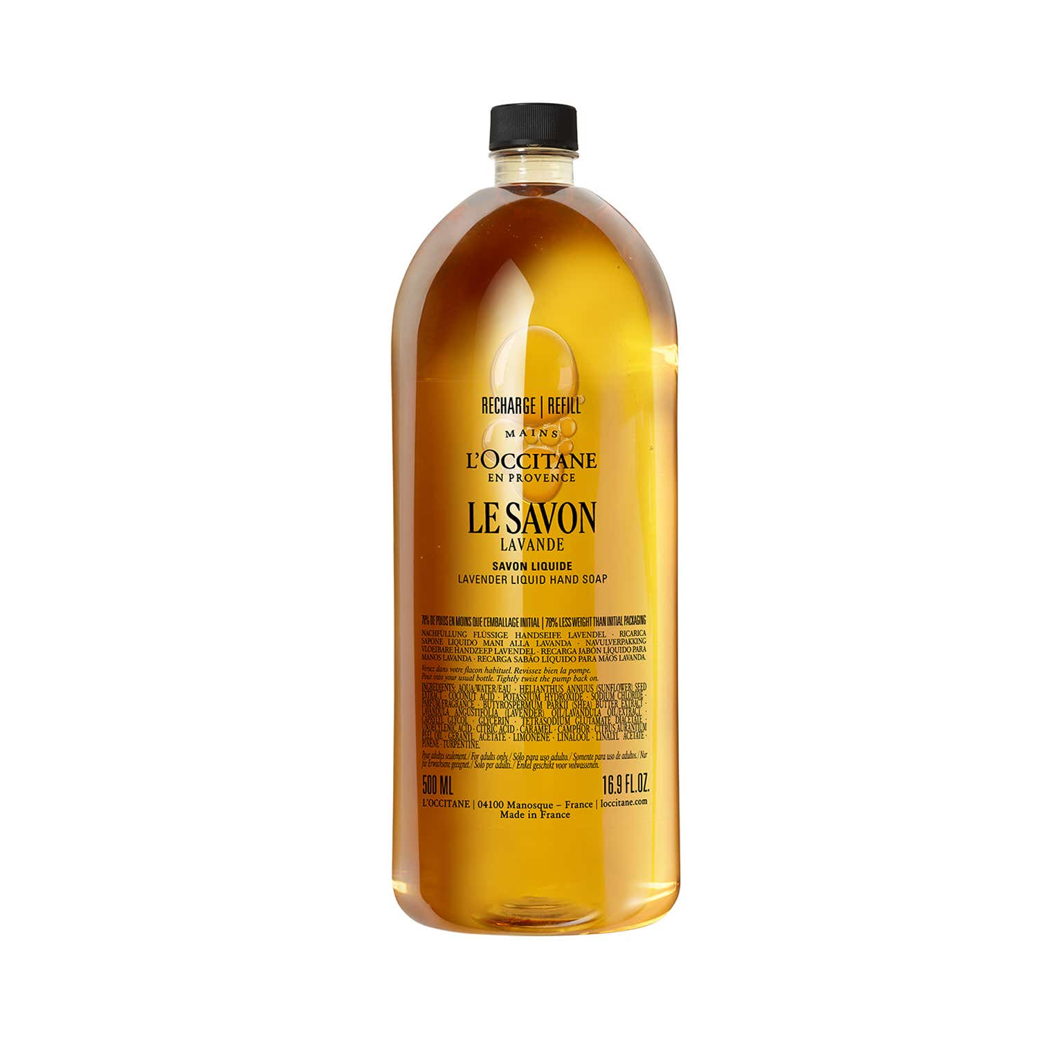 L'occitane | L'occitane Hands & Body Lavender Liquid Soap Refill - (500ml)