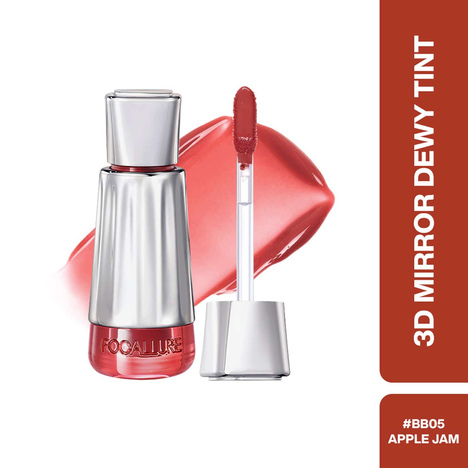 FOCALLURE | FOCALLURE 3D Mirror Lasting Dewy Lip Tint - Apple Jam (3 g)