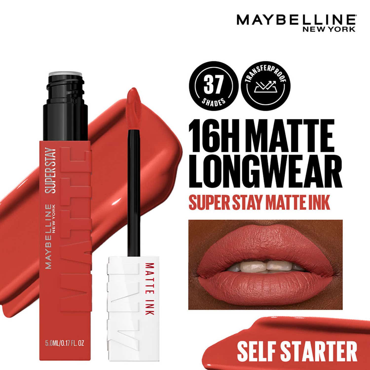 Maybelline New York | Maybelline New York Super Stay Matte Ink Liquid Lipstick - 130 Self Starter (5 ml)