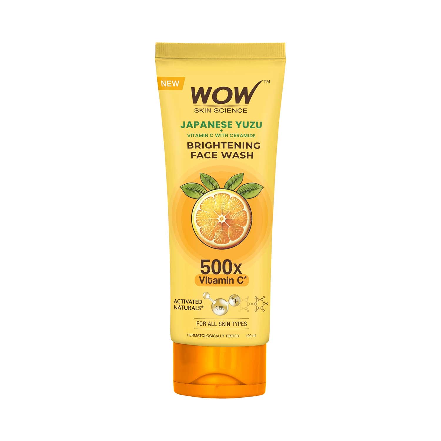 WOW SKIN SCIENCE | WOW SKIN SCIENCE Japanese Yuzu + Vitamin C Brightening Face Wash (100 ml)