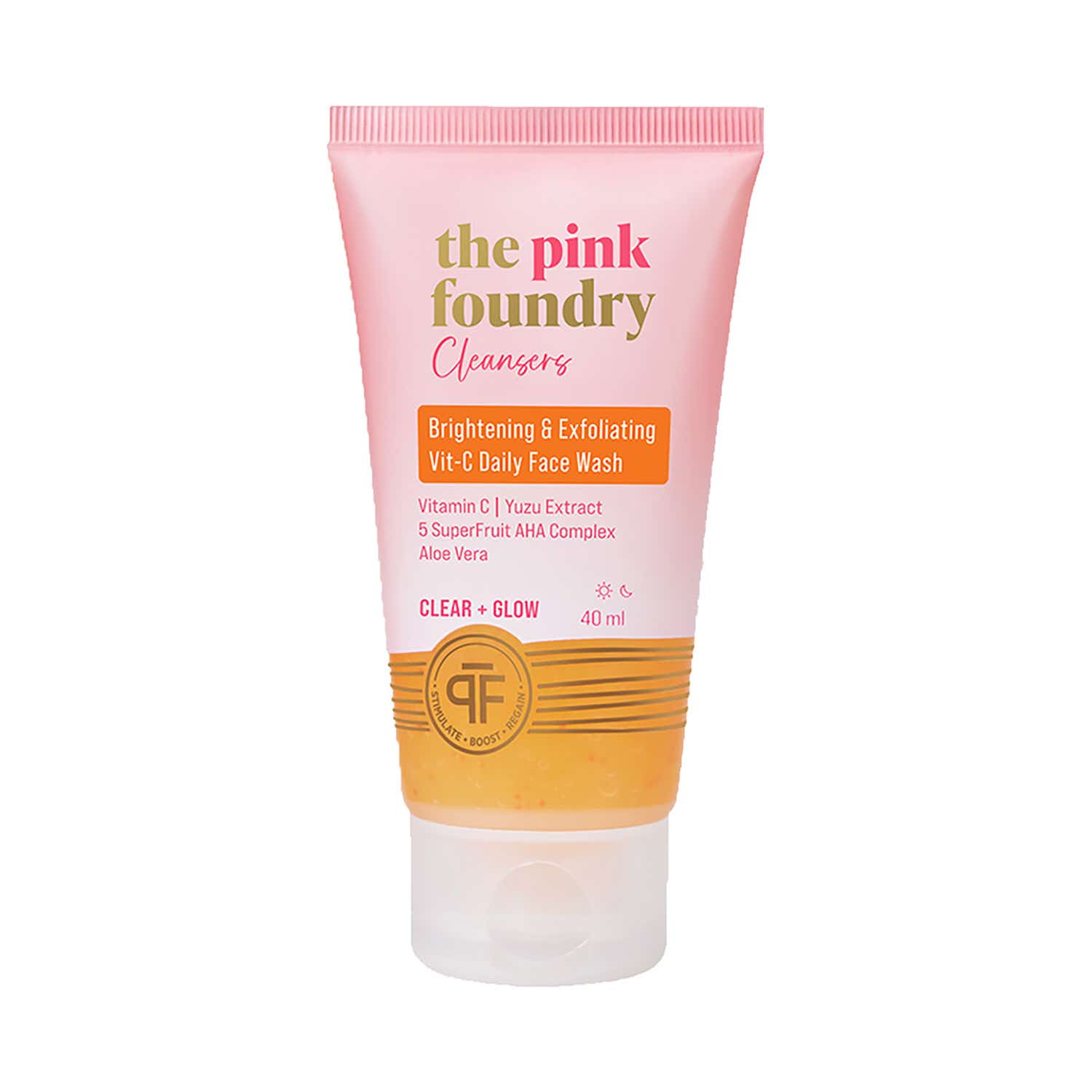 The Pink Foundry | The Pink Foundry Brightening & Exfoliating Vit-C Daily Face Wash (40 ml)