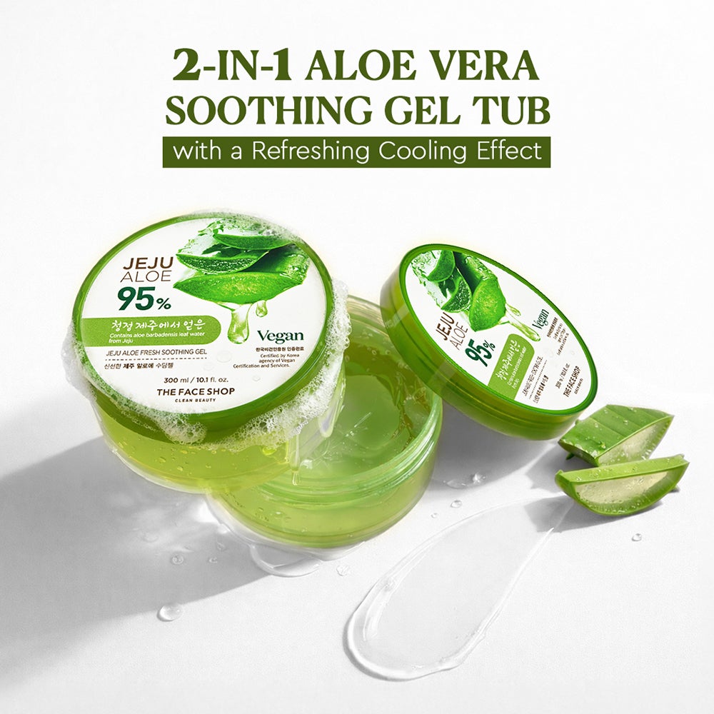The Face Shop | The Face Shop Jeju Aloe 95% Fresh Soothing Gel (300 ml)