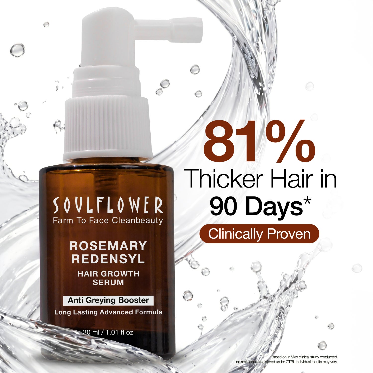 Soulflower | Soulflower Rosemary Redensyl Hair Growth Serum (30 ml)