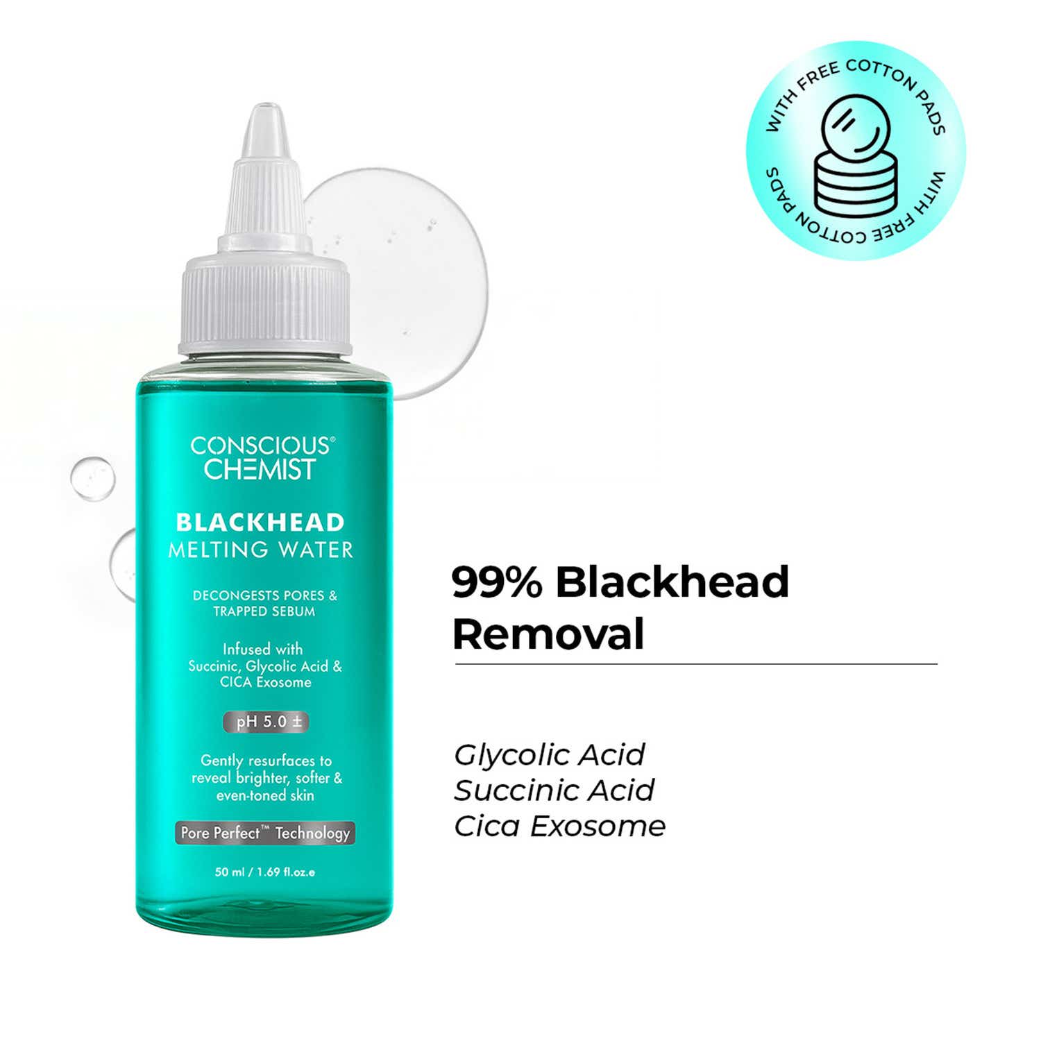 Conscious Chemist | Conscious Chemist Blackhead Melting Water (50 ml)