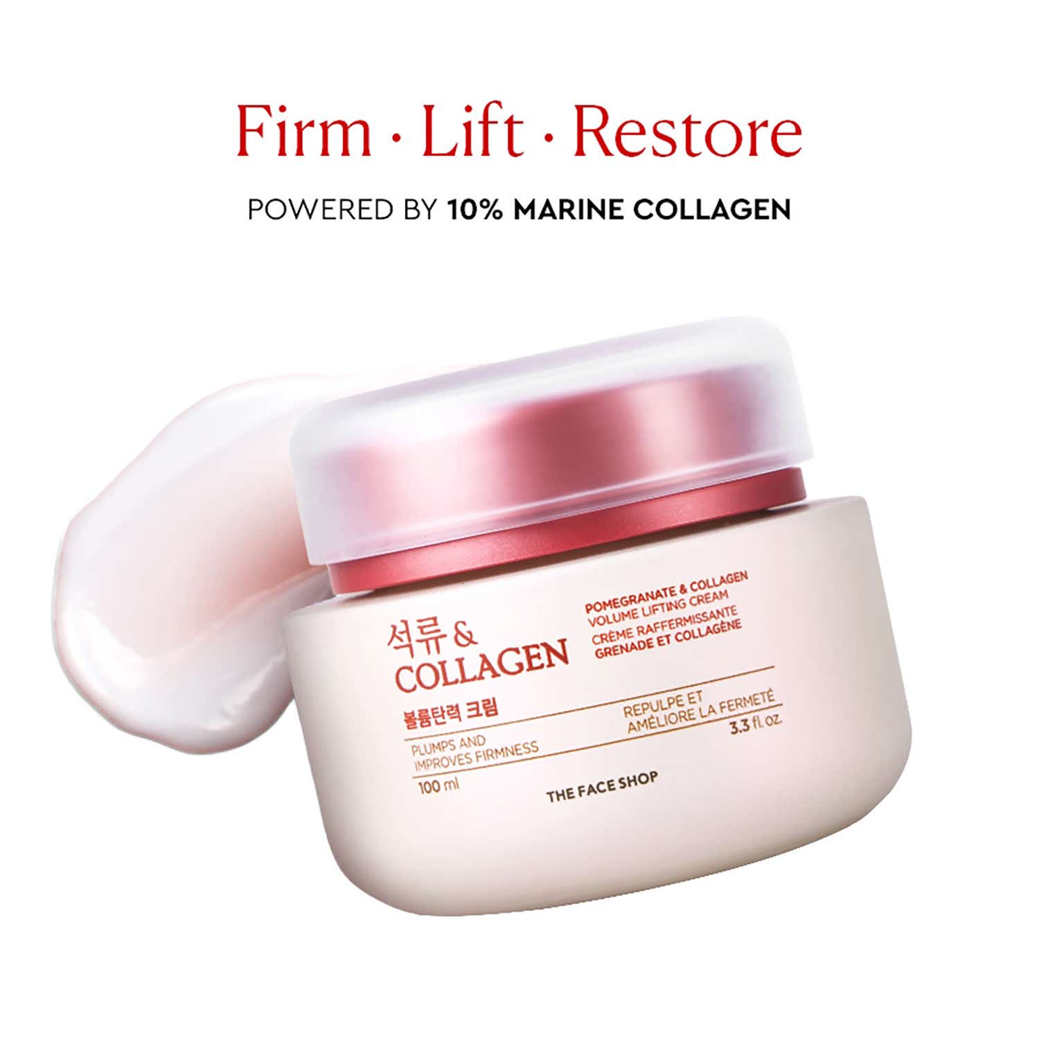 The Face Shop | The Face Shop Collagen & Pomegranate Moisturizer Anti Aging Korean Beauty Day & Night Cream (100 ml)