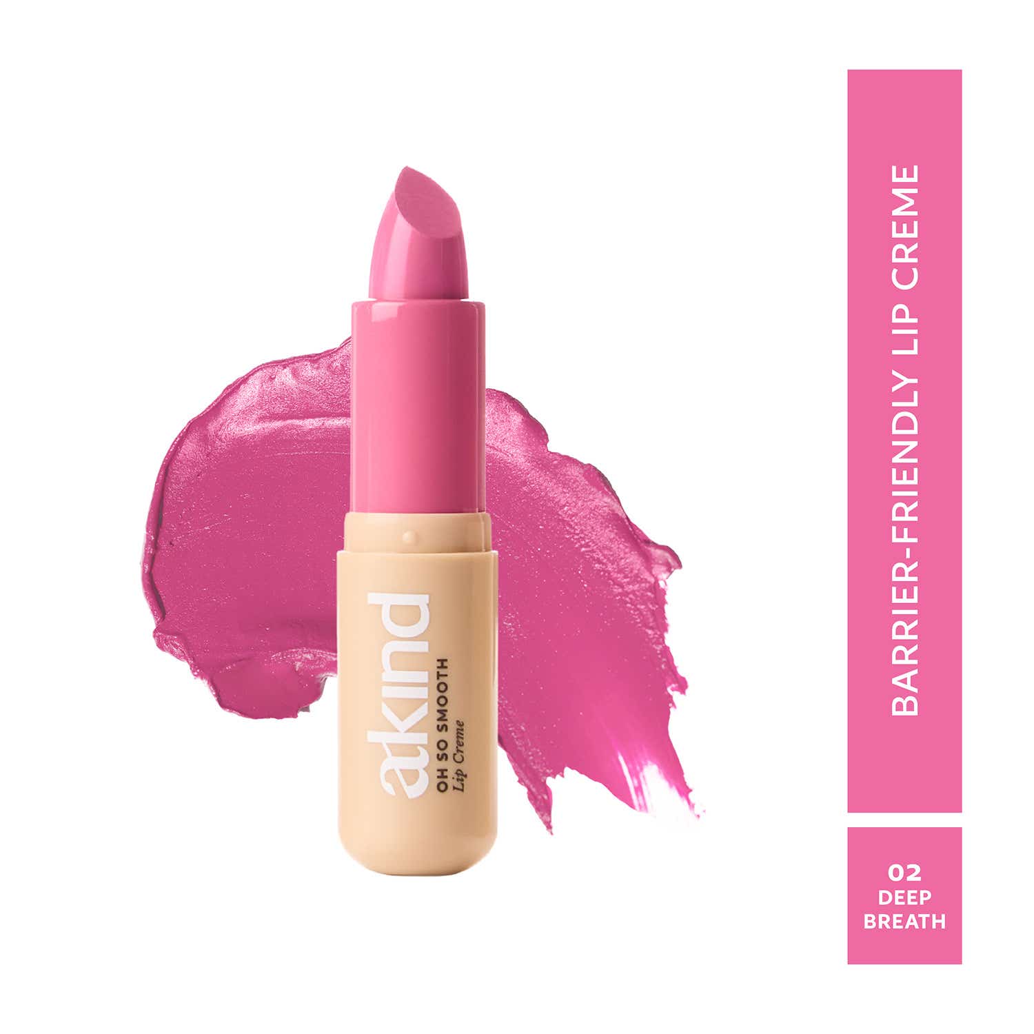 Akind | Akind Oh So Smooth Lip Creme 8-Hour Hydration & Lip Barrier-Friendly - Deep Breath (4.2 g)