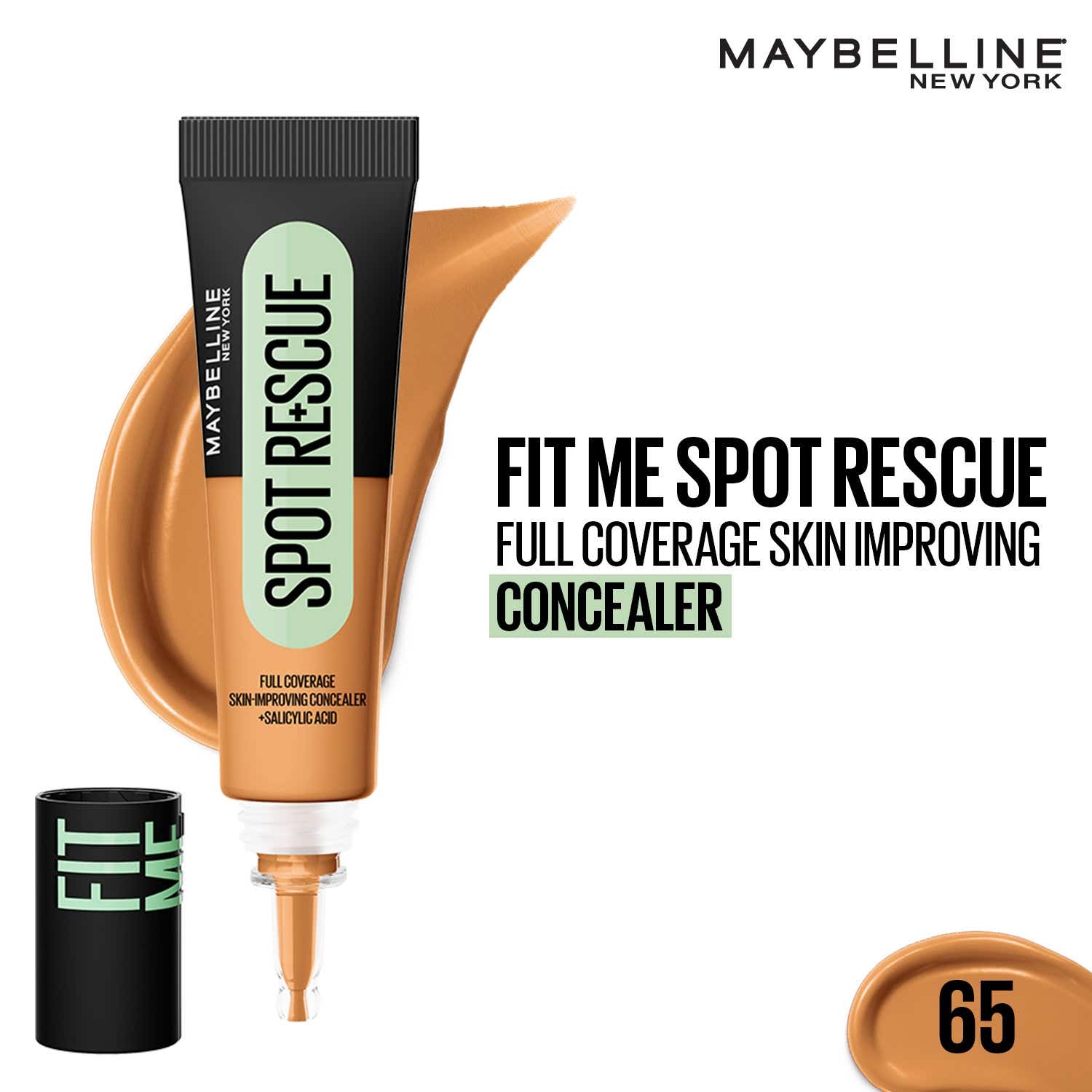 Maybelline New York | Maybelline New York Fit Me Spot Rescue Full Coverage Concealer - 65 (15 ml)