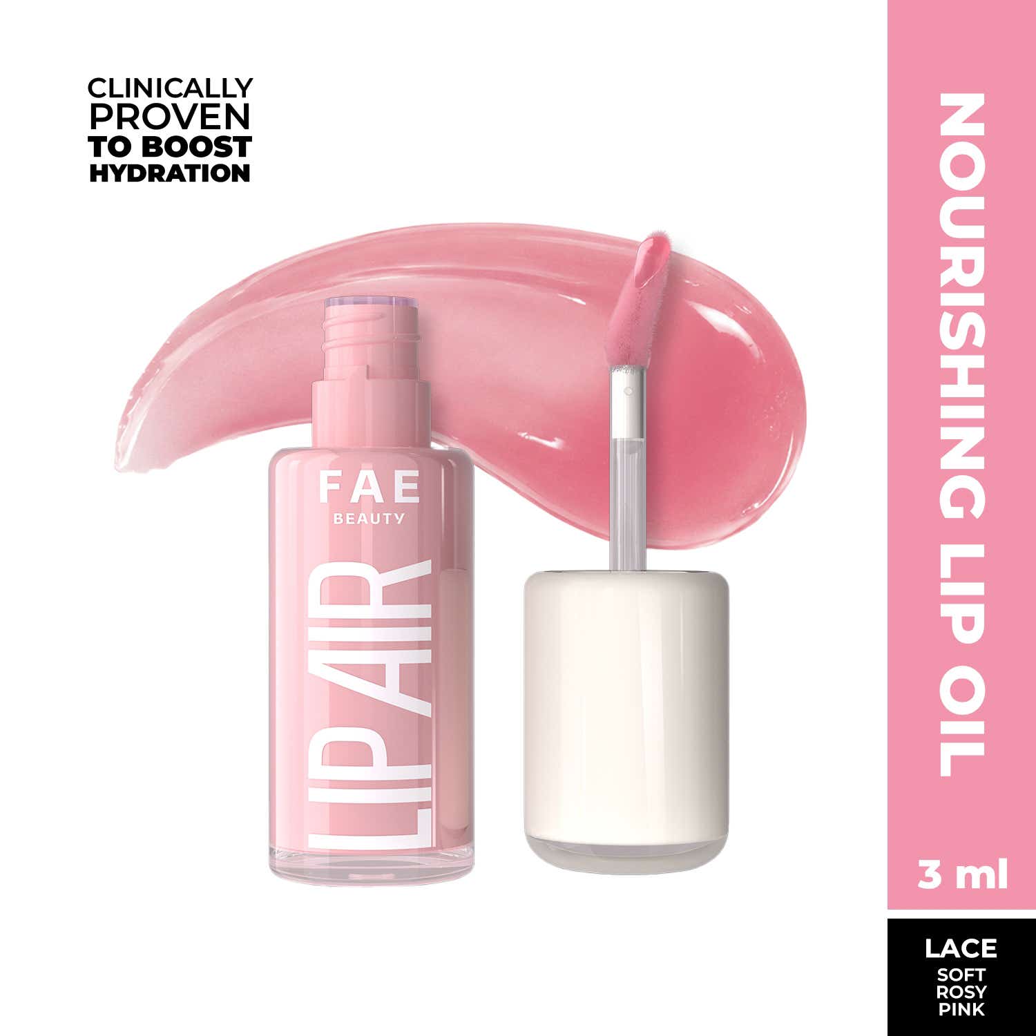 FAE BEAUTY | FAE Beauty Lip Air Ultra-Nourishing Oil Non-Sticky Glassy Finish 7 Oil-Blend - Lace (3 ml)