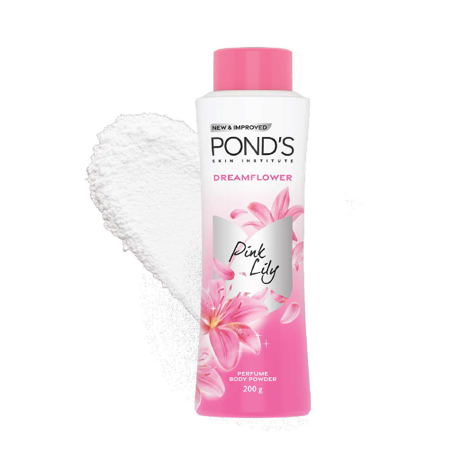 Pond's | Pond's Dreamflower Perfume Powder with Vitamin B3 Mesmerizing Fragrance of Pink Lily (200 g)