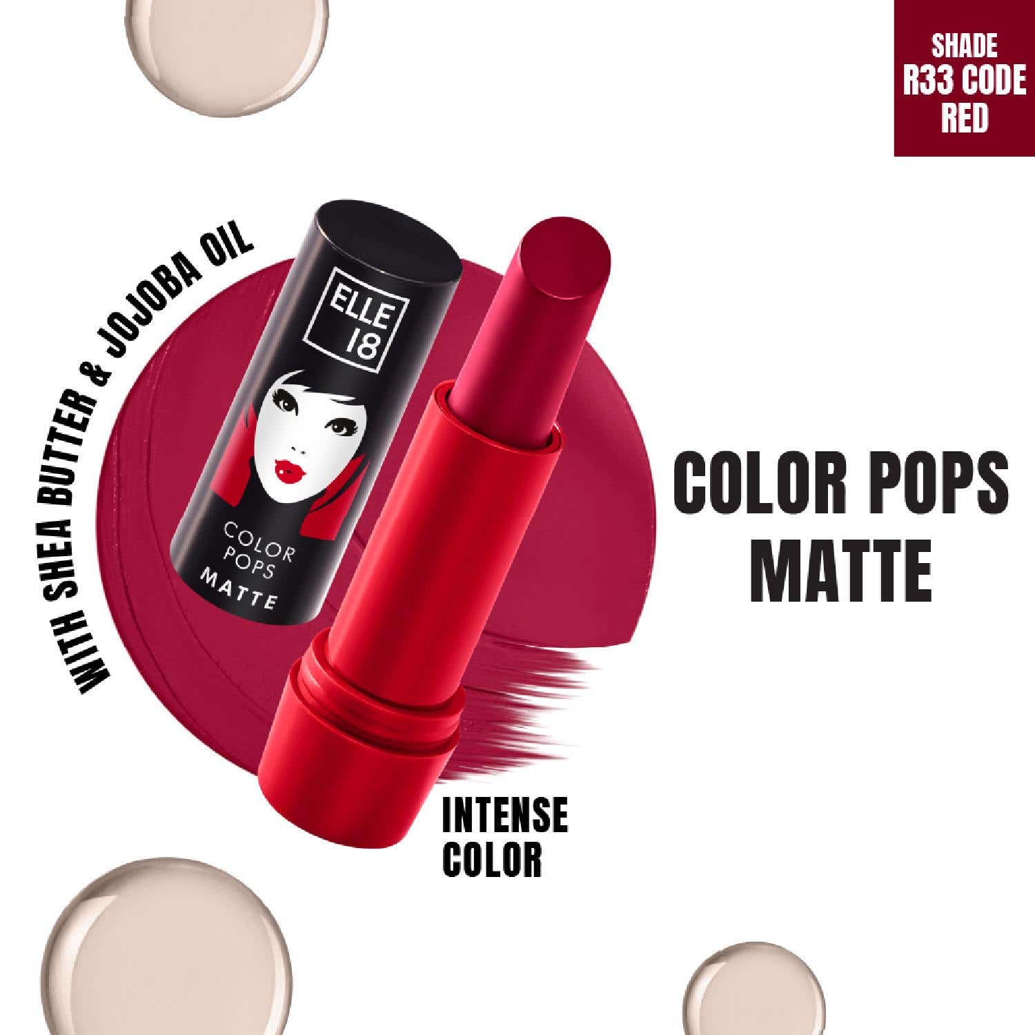 Elle 18 | Elle 18 Color Pop Matte Lip Color - R33 Code Red (4.3g)
