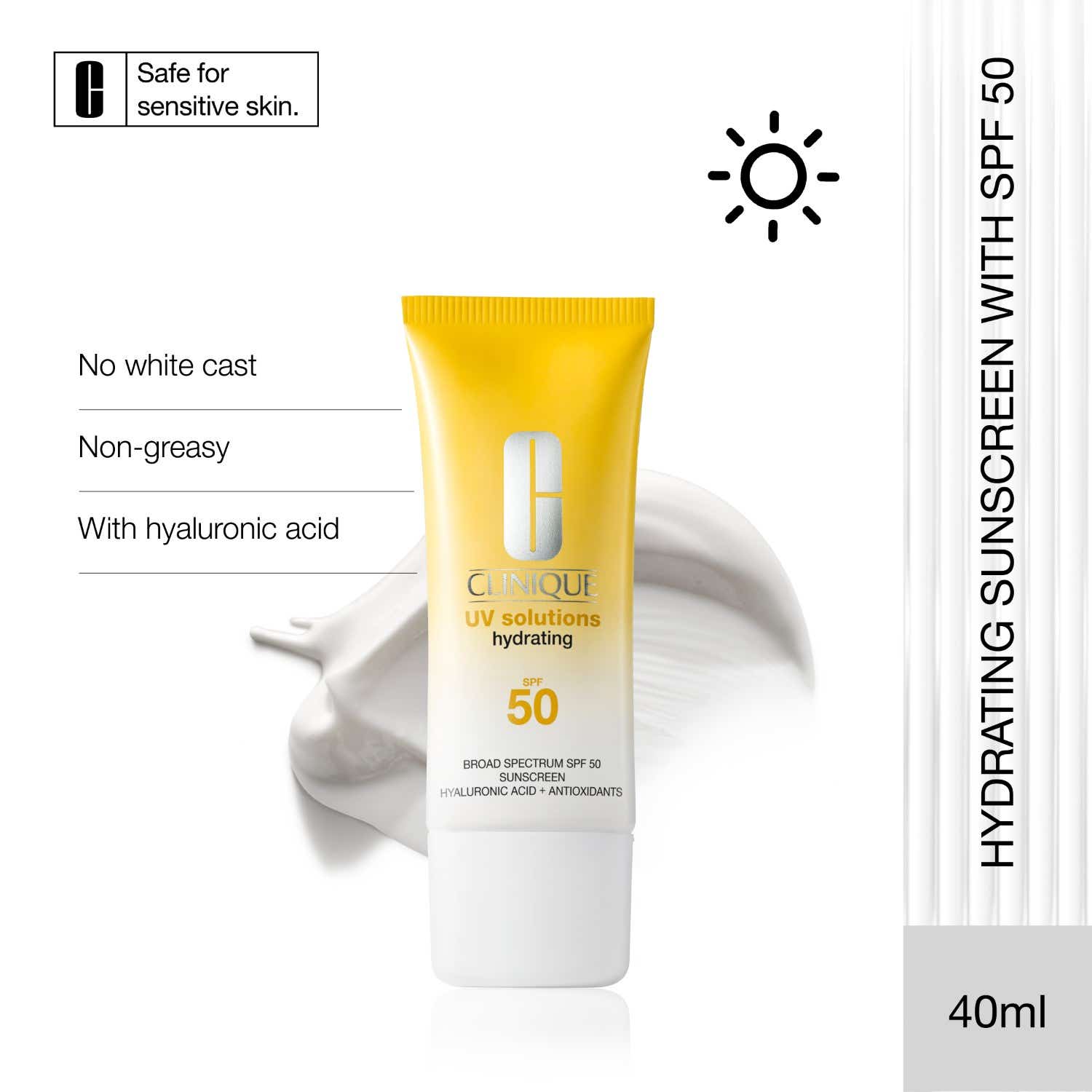 CLINIQUE | CLINIQUE UV Solutions Hydrating Sunscreen SPF 50 (40 ml)
