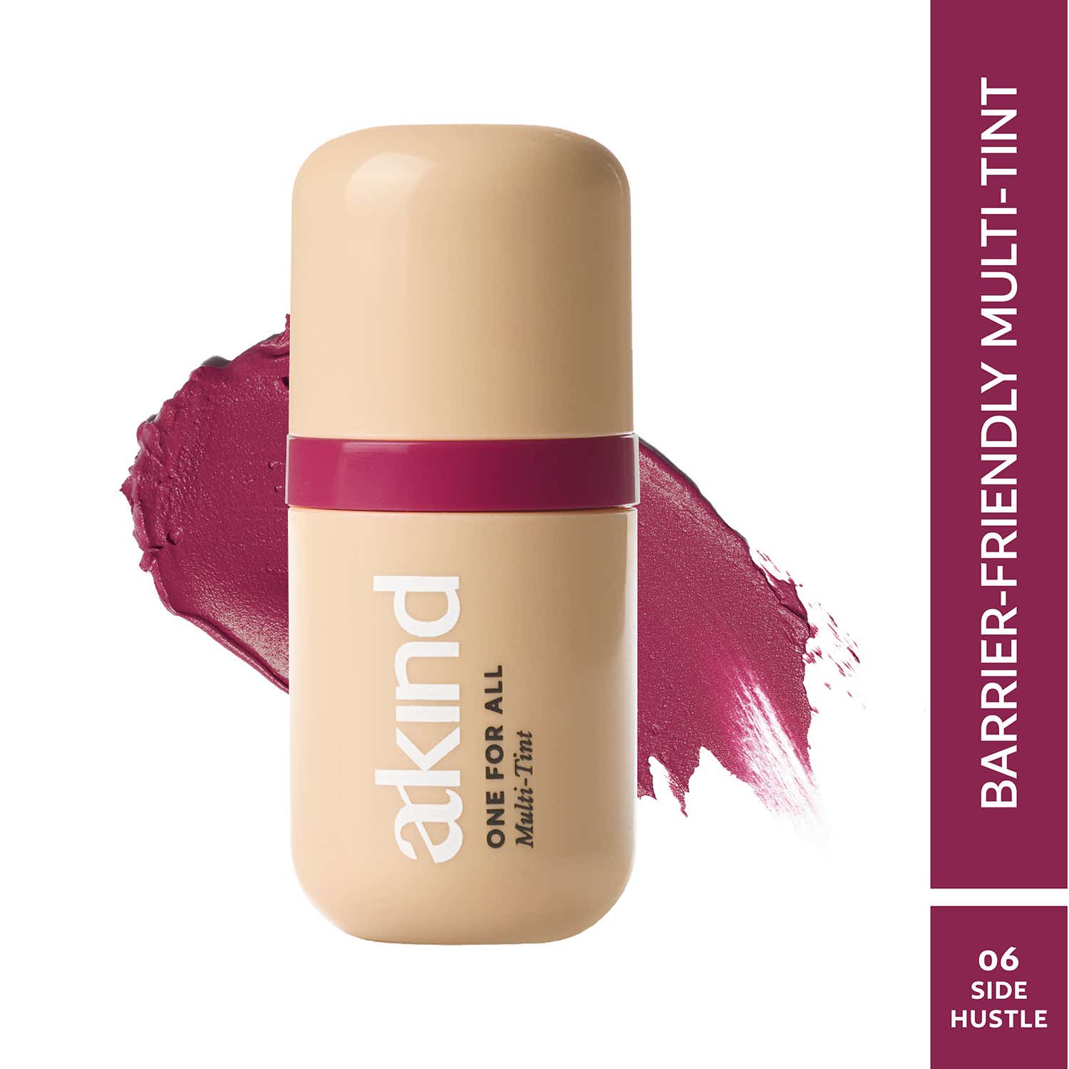 Akind | Akind One For All Multi-Tint - Barrier-Loving Tint for Lips, Cheeks & Eyes - Side Hustle (5.5 ml)