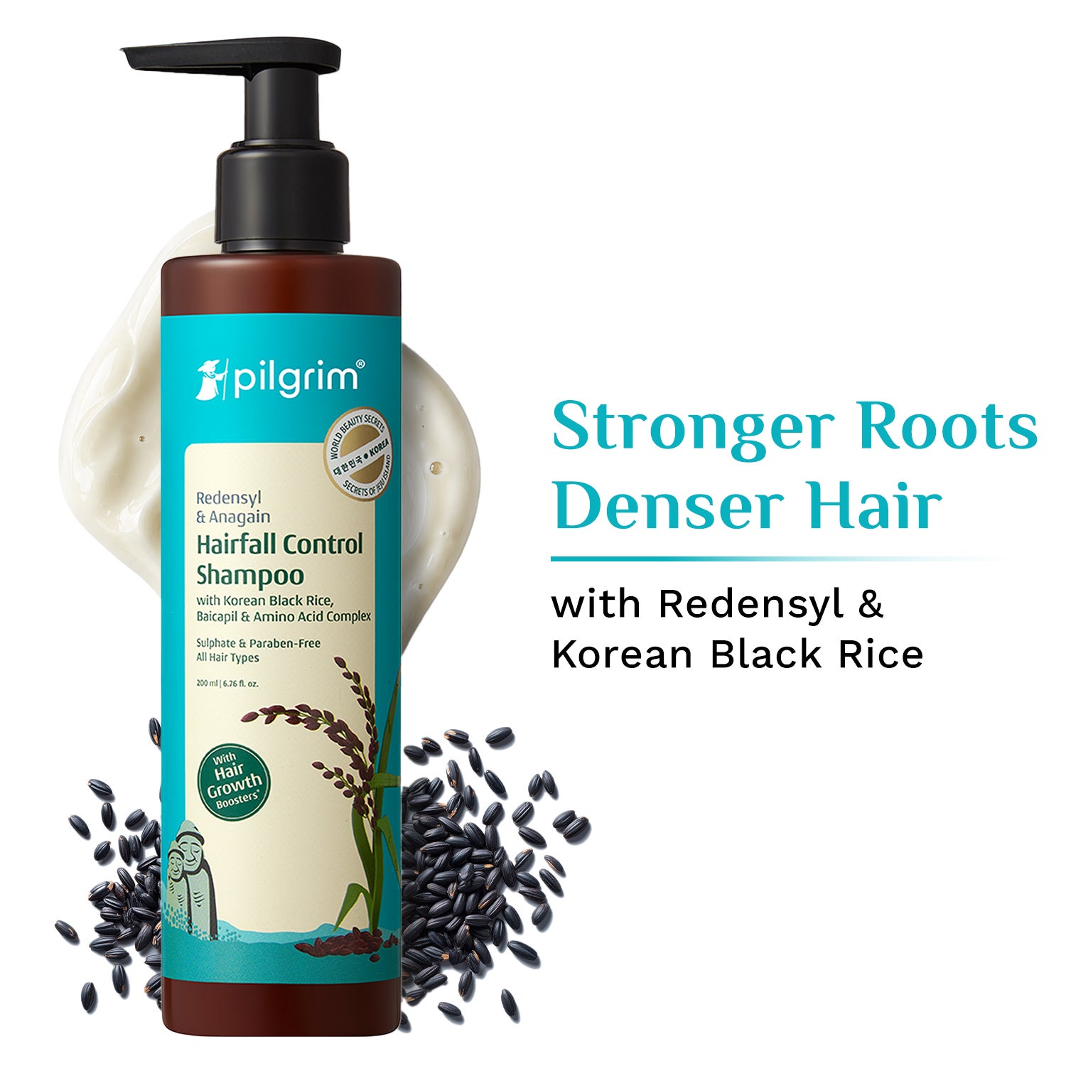 Pilgrim Redensyl & Anagain Hairfall Control Shampoo (200 ml)
