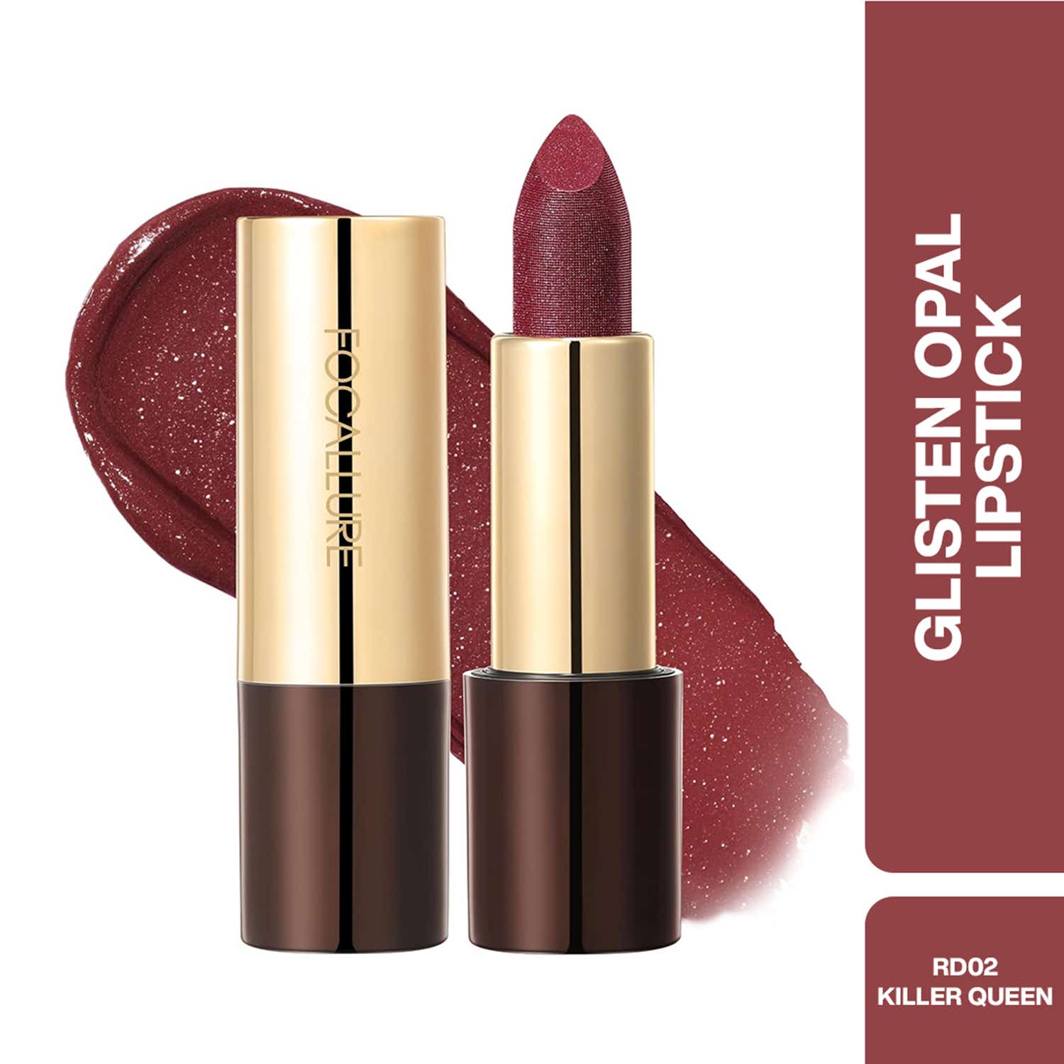 FOCALLURE | FOCALLURE Glisten Opal Hydrating Lip Balm - RD02 Killer Queen (3.5 g)