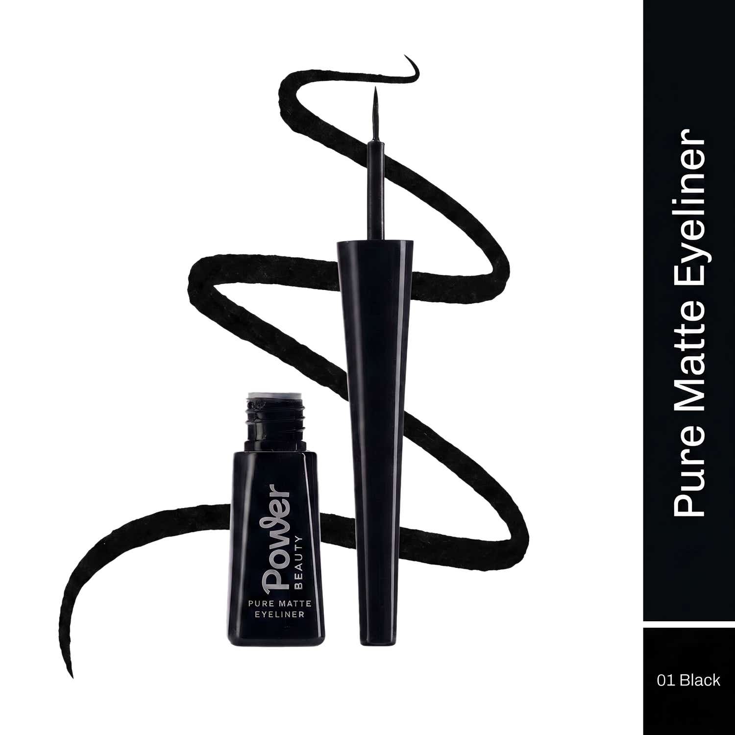Power BEAUTY | Power BEAUTY Pure matte Eyeliner - Black 01 (3.5 ml)