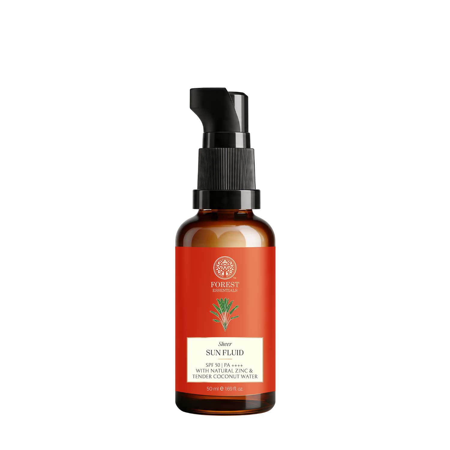 Forest Essentials | Forest Essentials Turmeric & Basil Leaf Sun Fluid Tender Coconut Water with SPF 50 PA ++ (50ml)