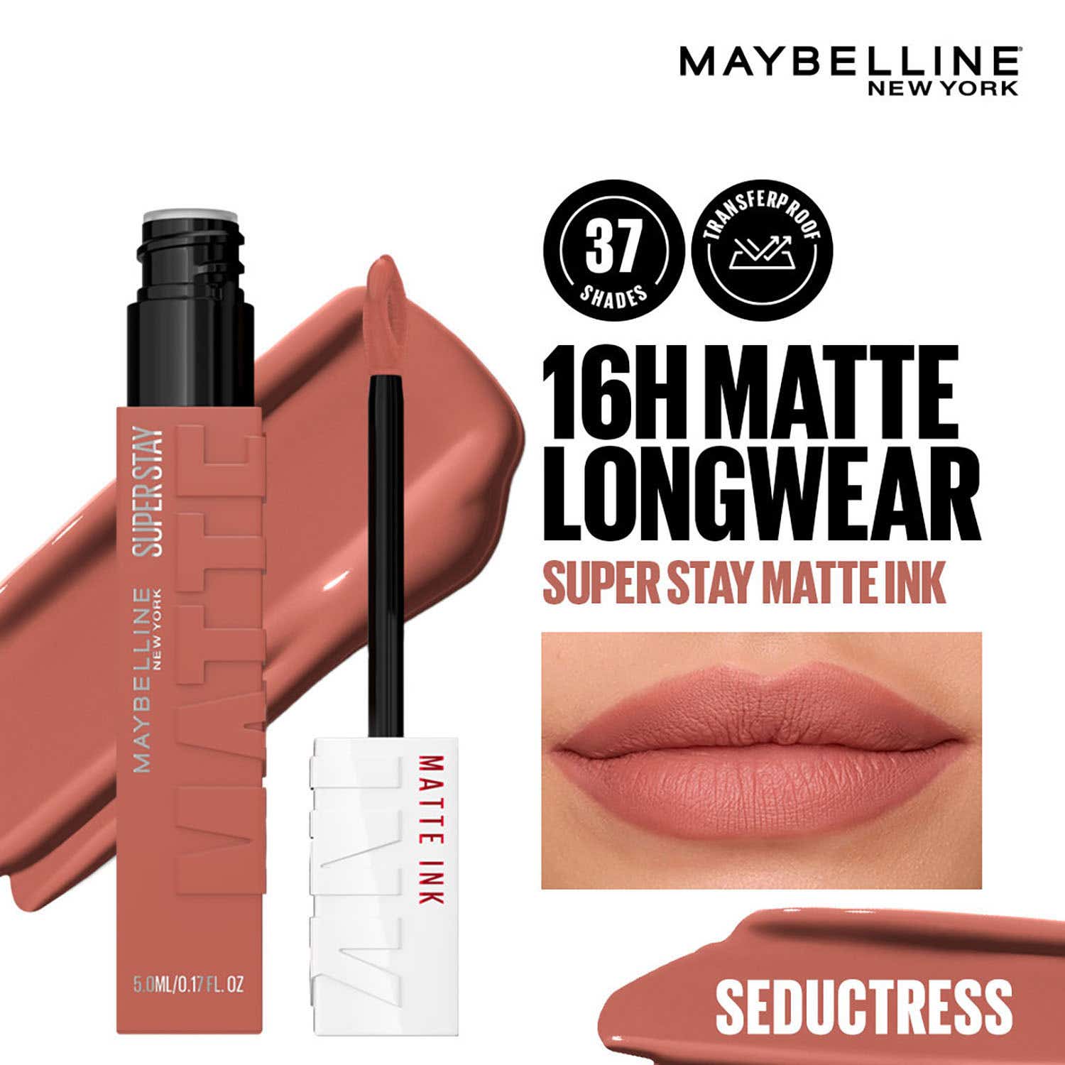 Maybelline New York | Maybelline New York Super Stay Matte Ink Liquid Lipstick - 65 Seductress (5 ml)