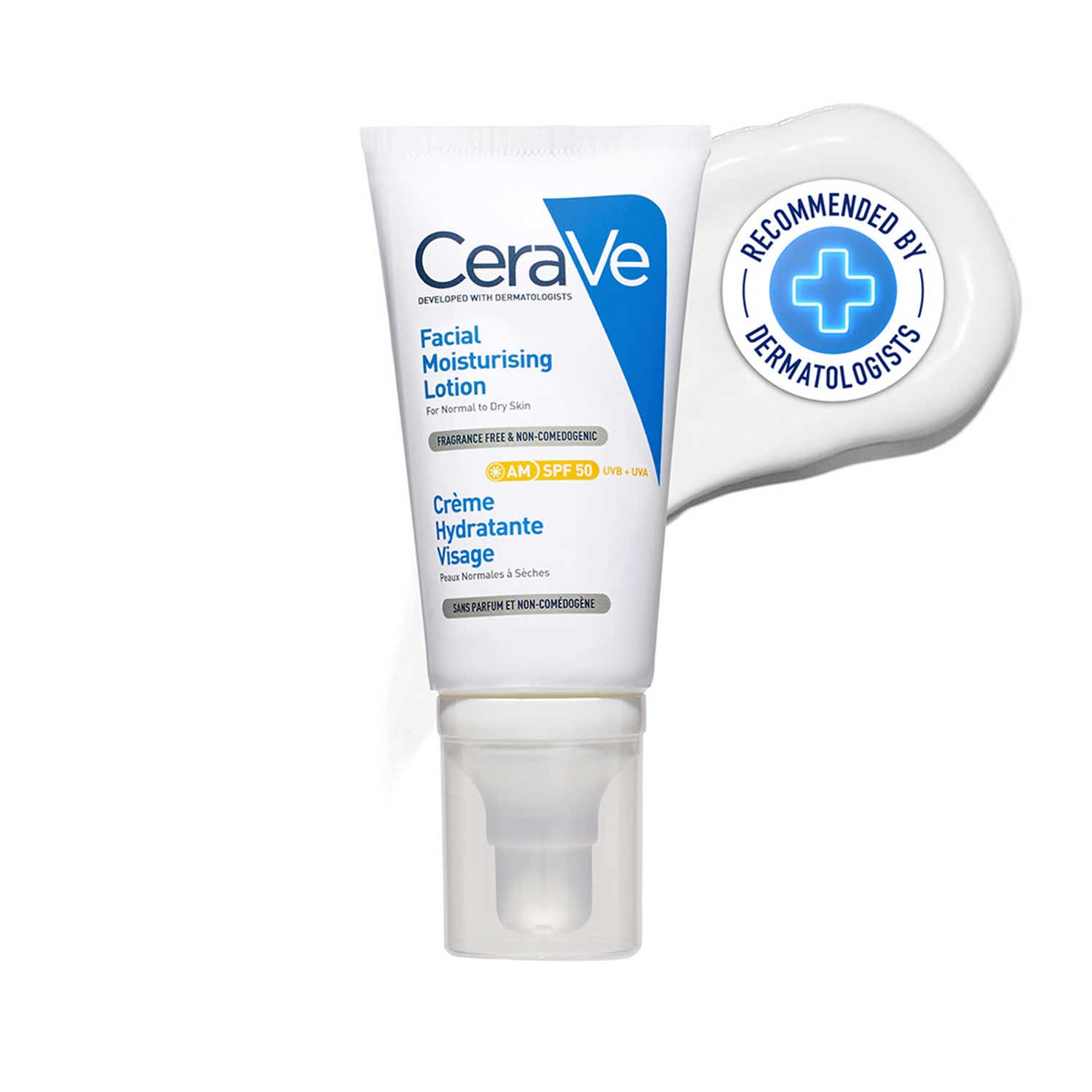 CeraVe | CeraVe AM Facial Moisturizer With Sunscreen SPF 50 (52 ml)