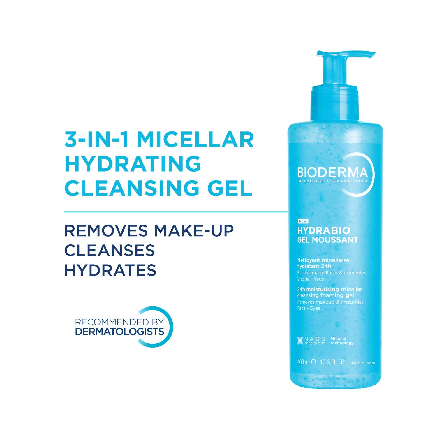 Bioderma | Bioderma Hydrabio Gel Moussant 3-in-1 Cleanser (400 ml)